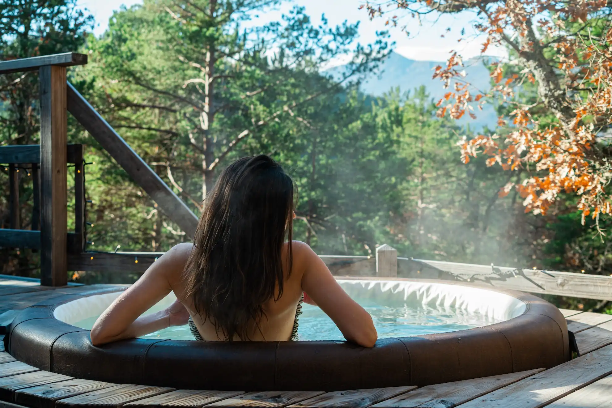 Petite Buëch — Cabane dans les arbres avec spa à Hautes-Alpes à Gap — chambre