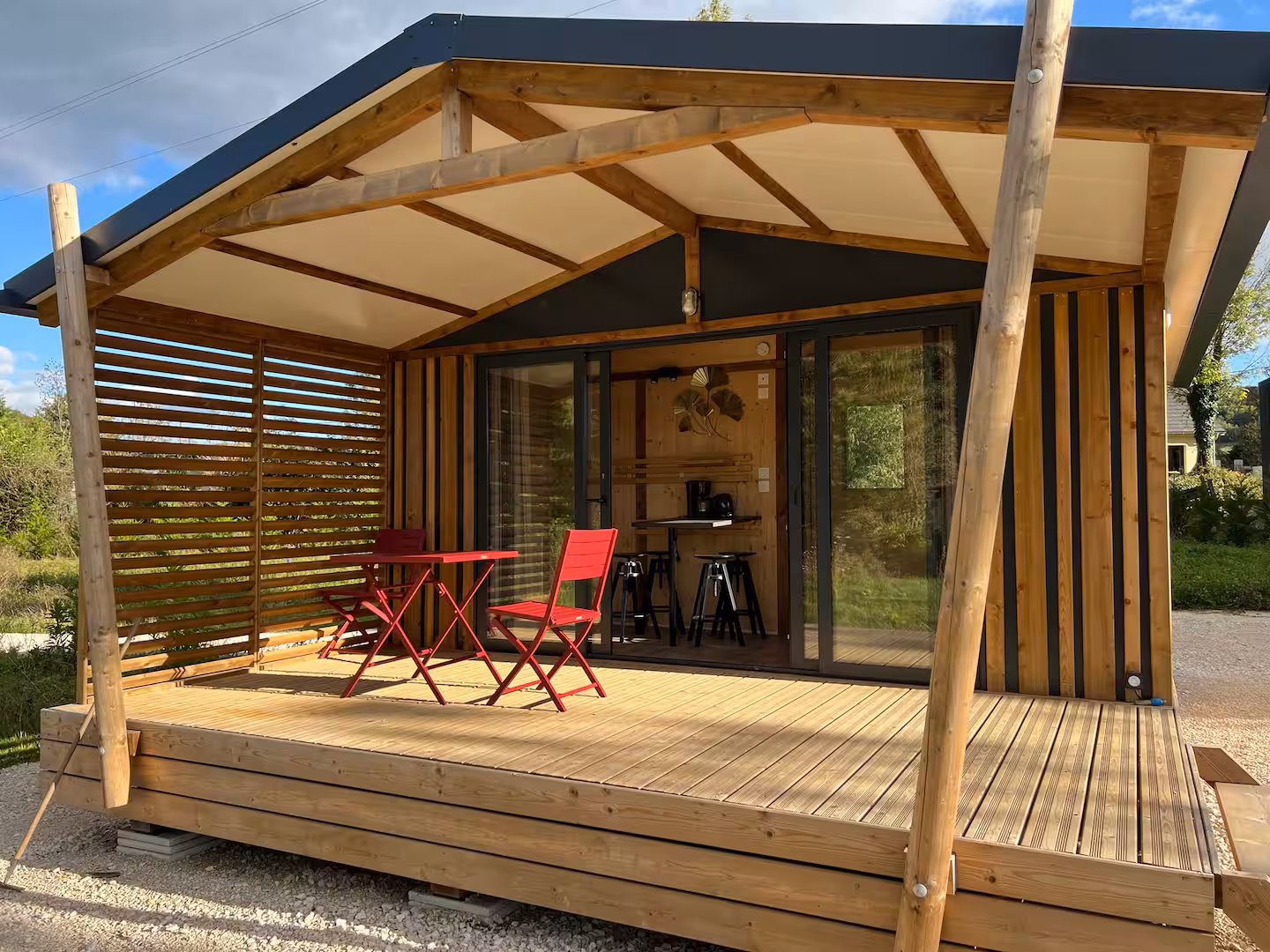 Chalet crémant & Sauna — Cabane avec Bain nordique à Côte-d'Or
