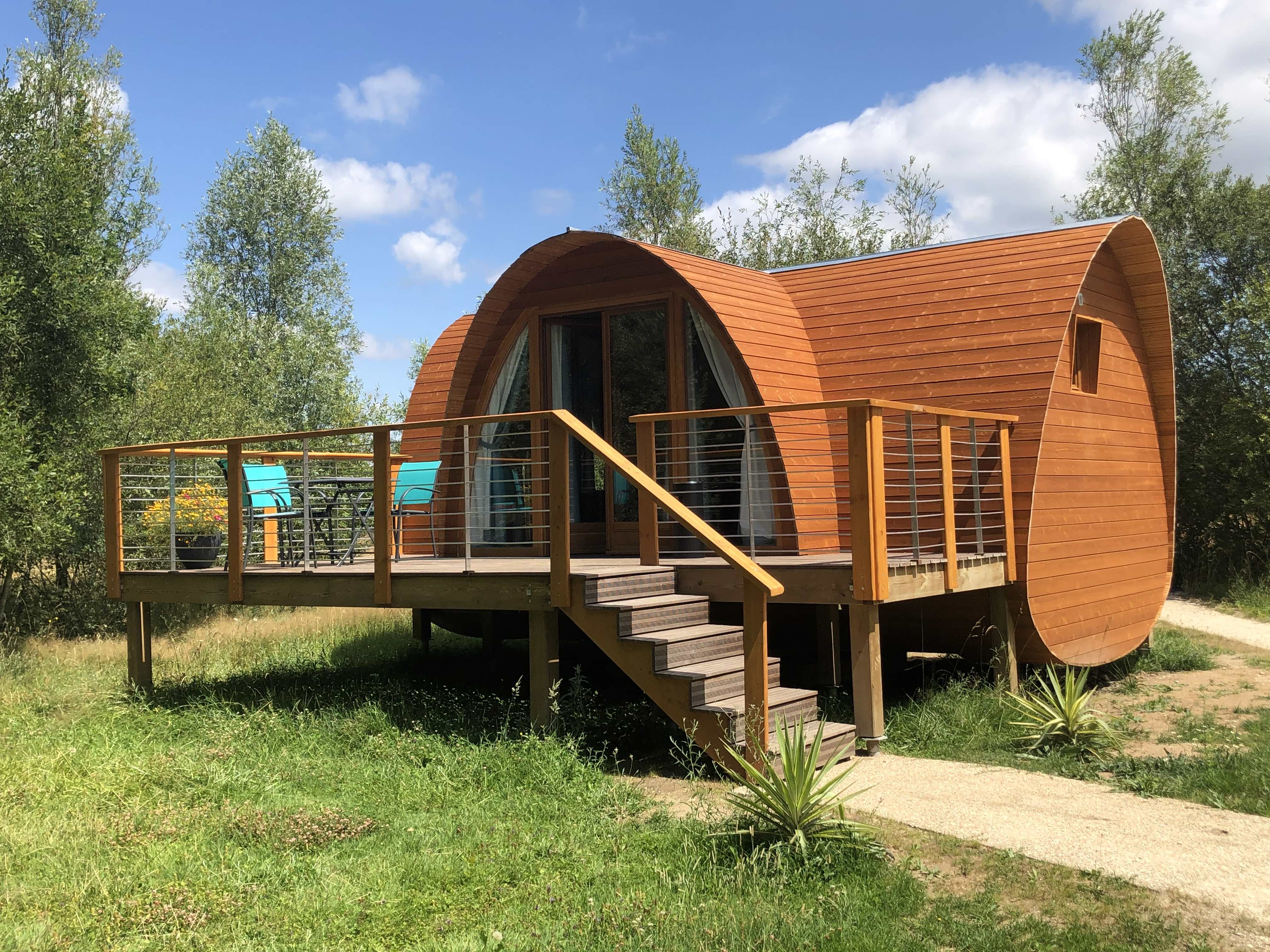 Lodge avec Terrasse Privative — Hébergement insolite à Loir-et-Cher
