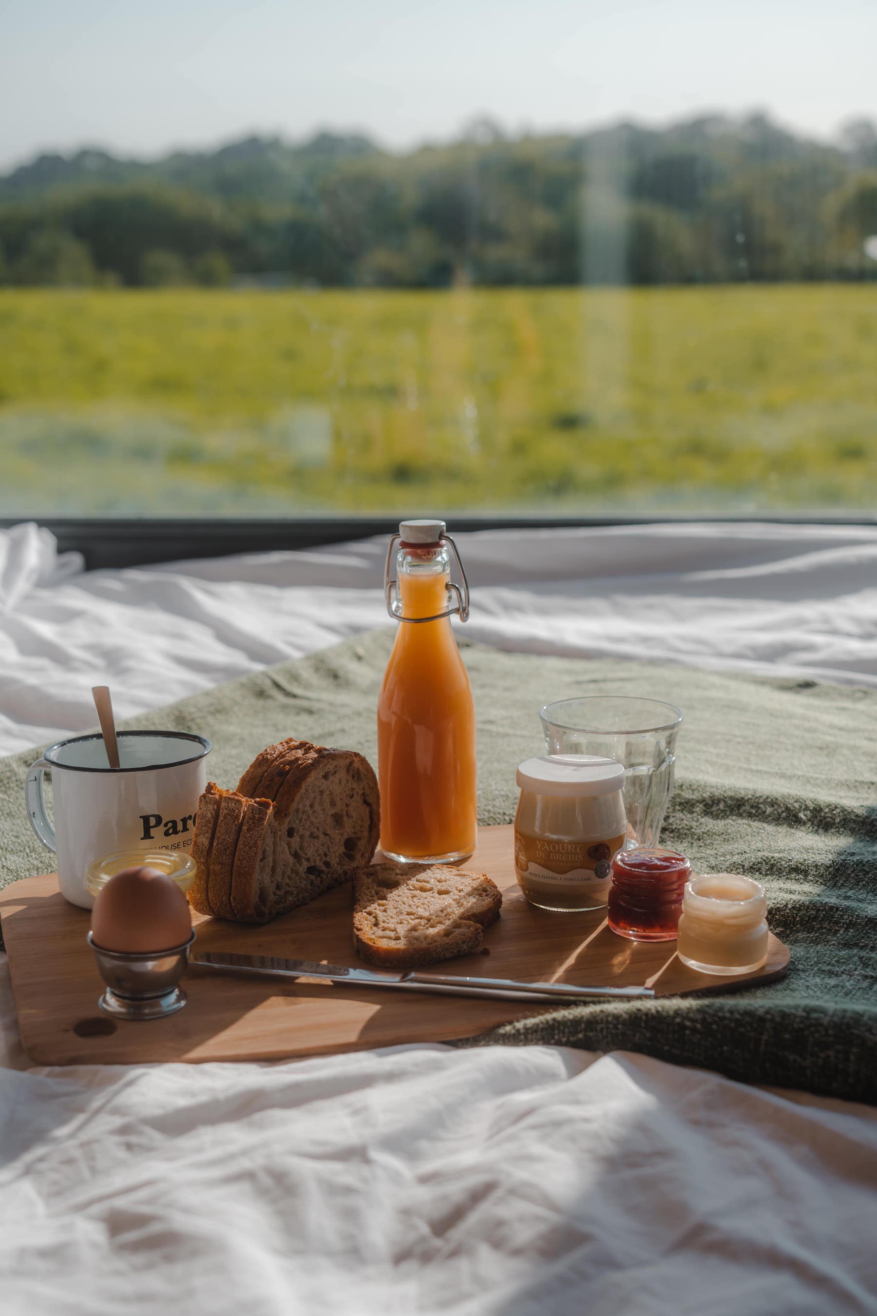 Séjournez dans une tiny house moderne au cœur de la campagne bretonne à Pont-L'abbé — espace de vie
