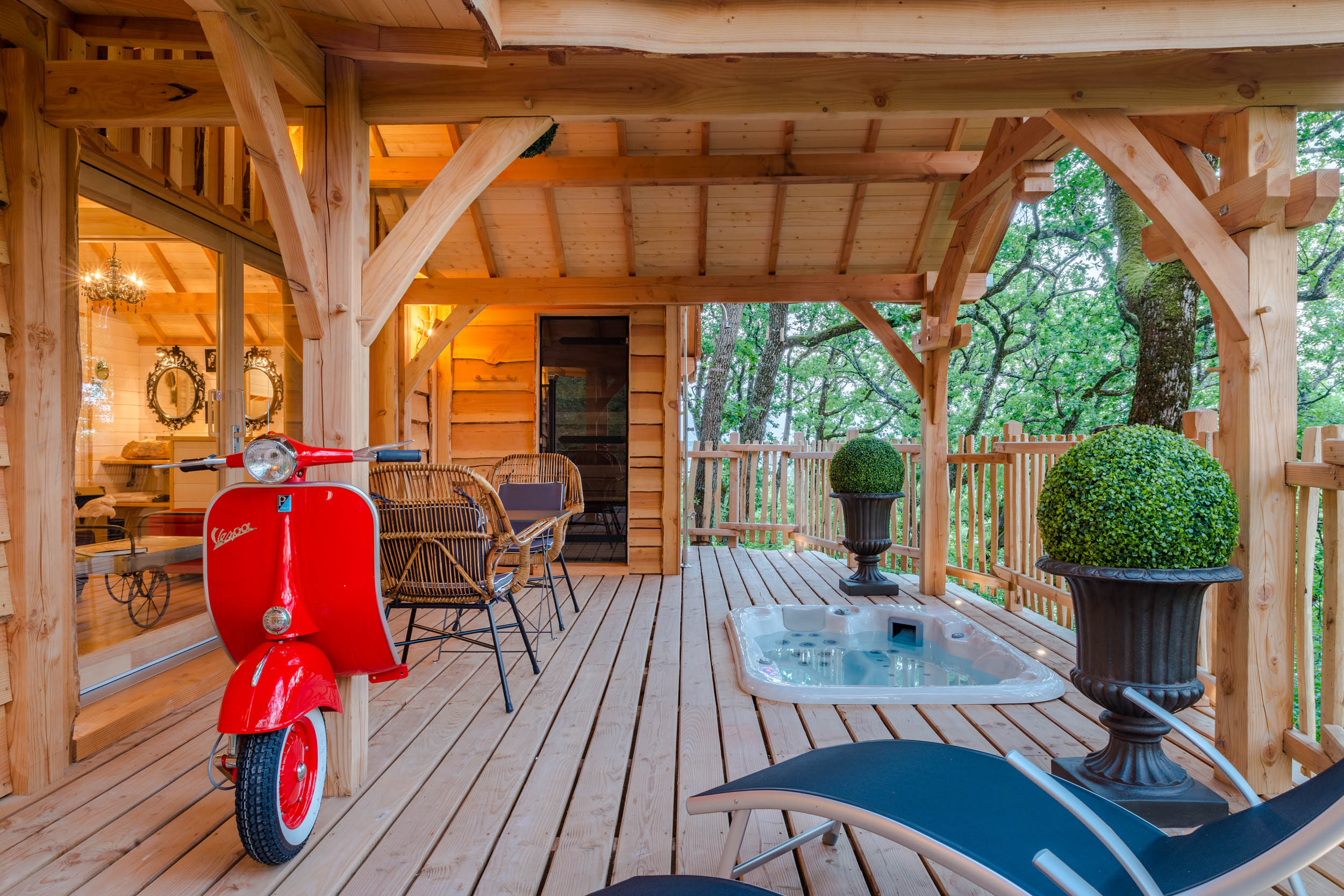 Cabane Spa Dolce Vita Prestige : une évasion dans les arbres