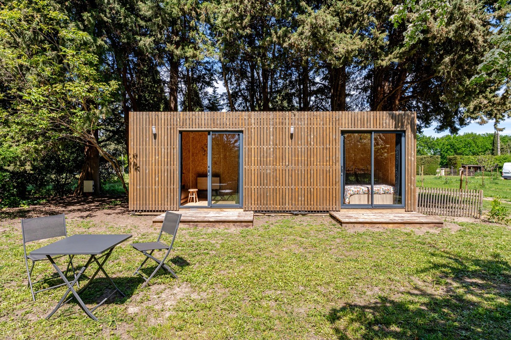 La Ruche — Tiny House avec spa à Vaucluse à Fontaine-de-Vaucluse — chambre
