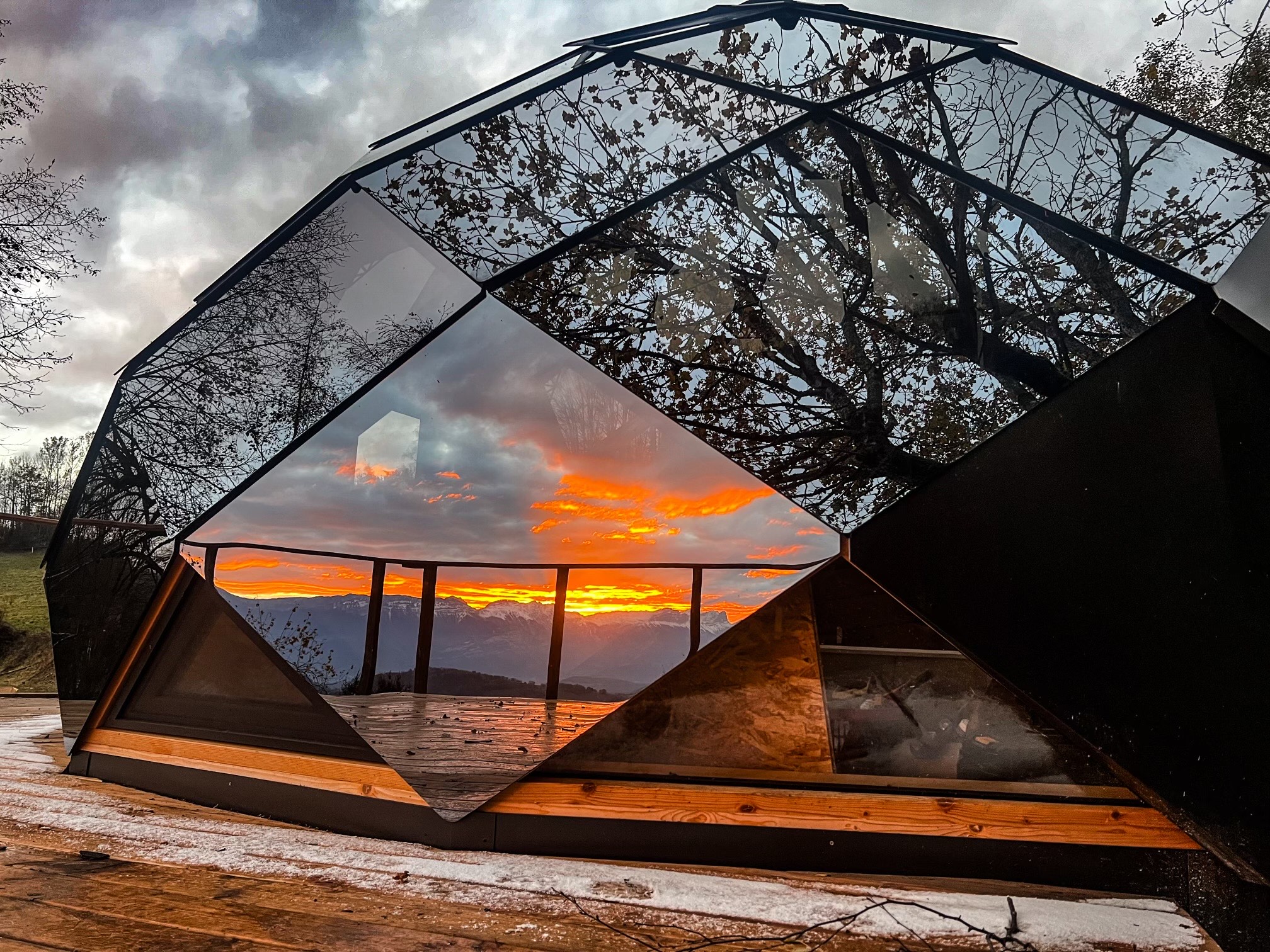 Zome jacuzzi et sauna privatif