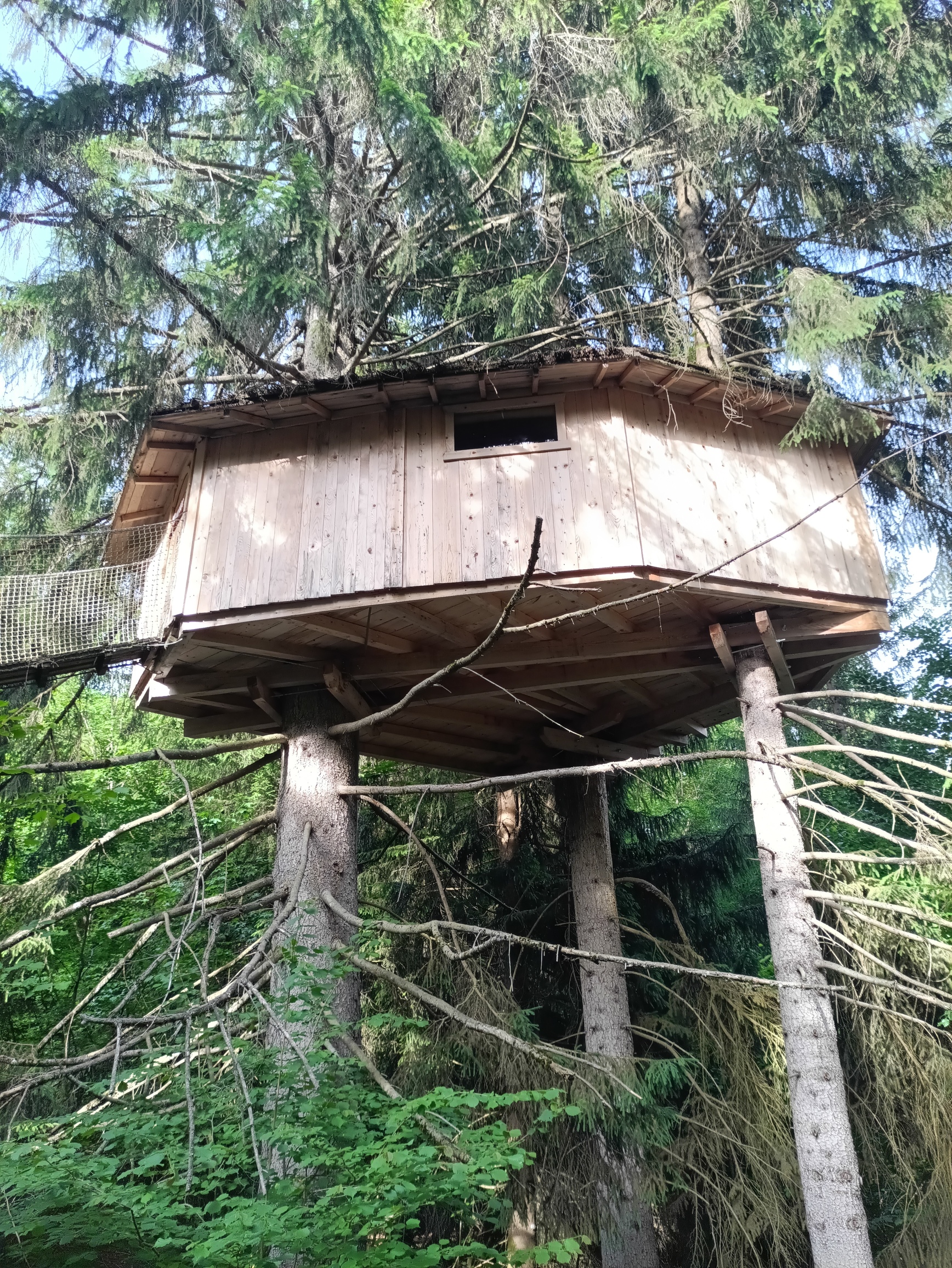 Cabane la Mont Blanc — Nuit perchée à 8m en Haute-Savoie à Saint-Félix — salle de bain