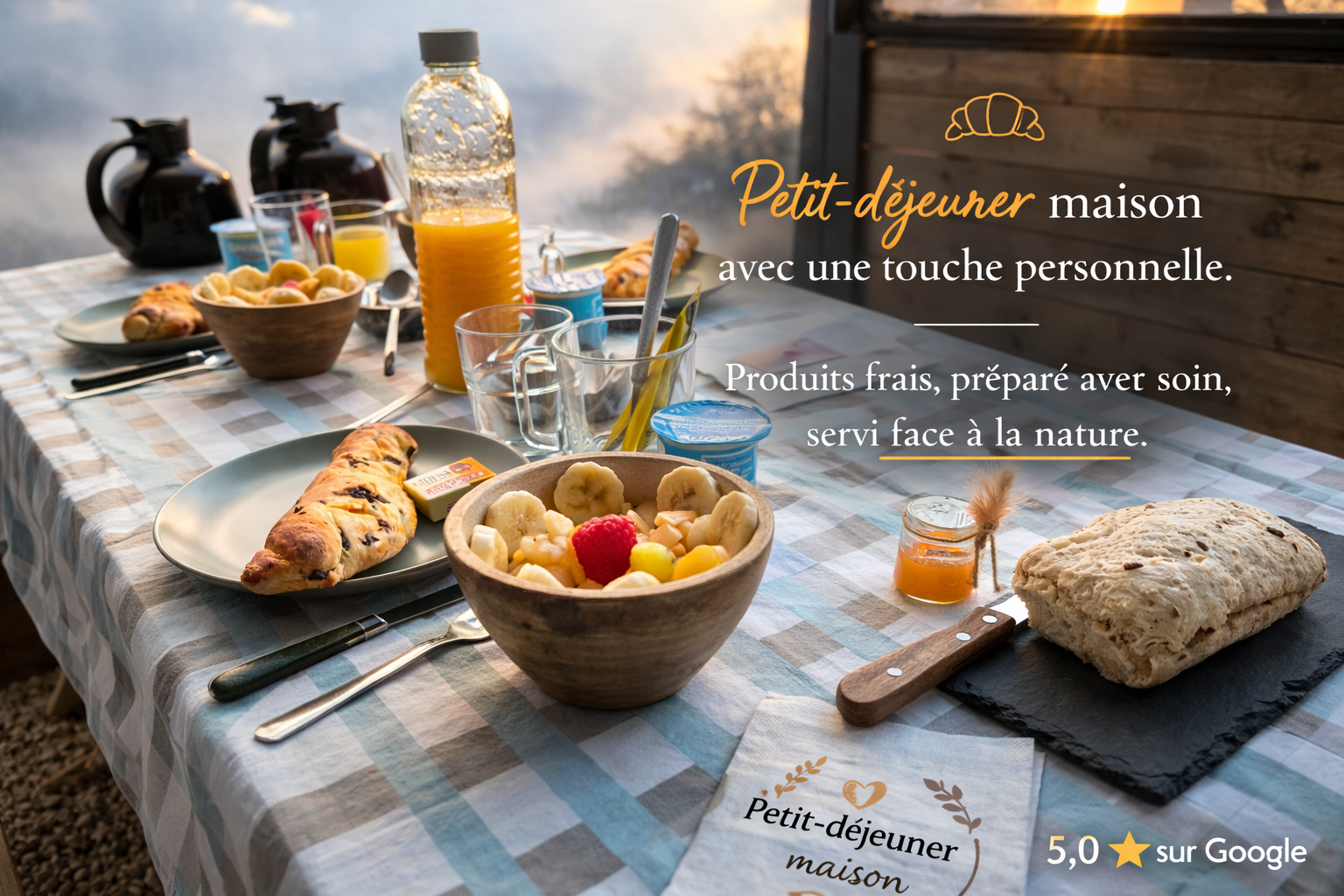 Yourte Méloa — Séjour insolite avec jacuzzi à Var à Draguignan — vue depuis la terrasse