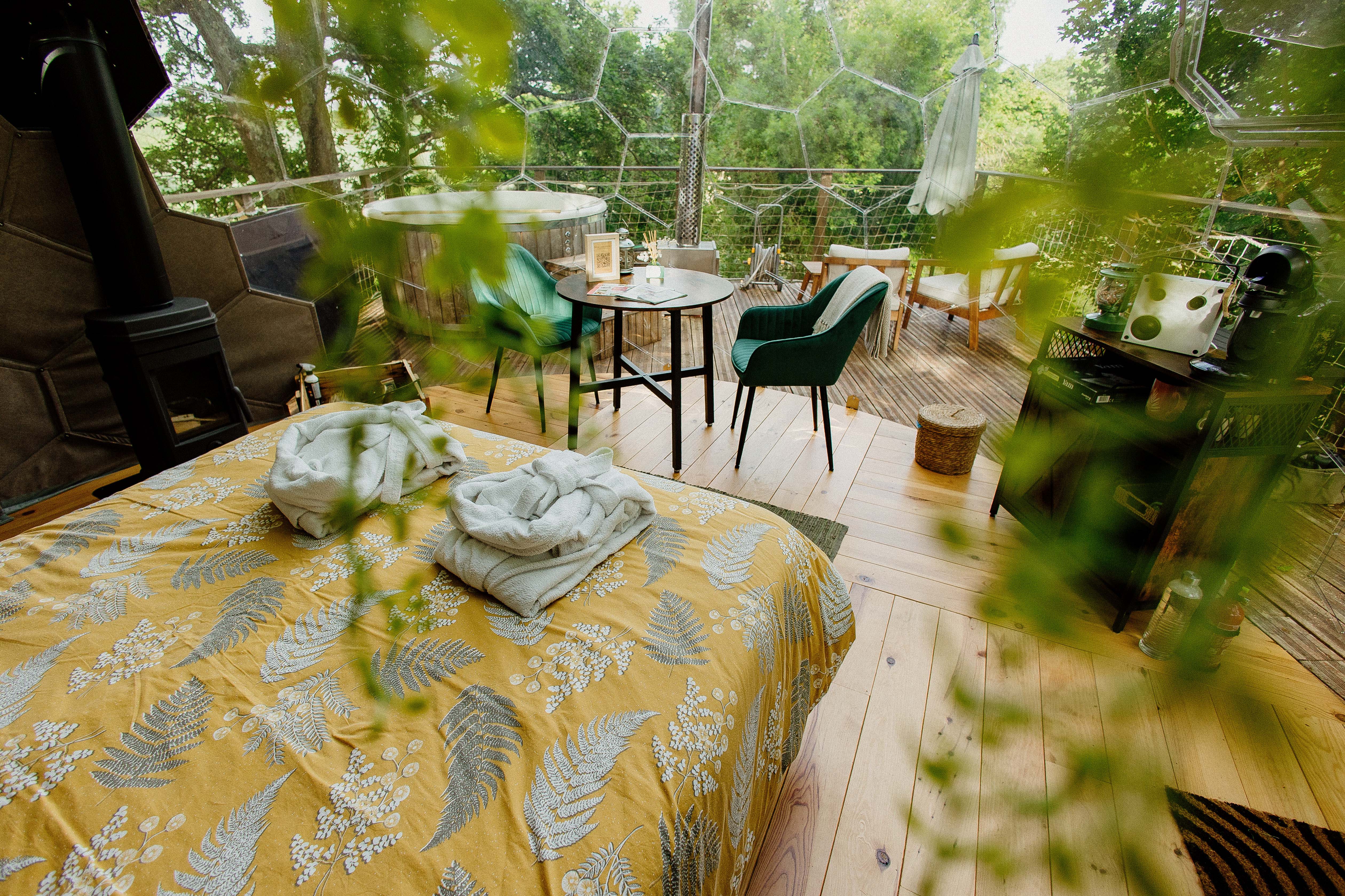 Dôme au cœur des chênes & SPA — Nuit étoilée à Lartigue (Gers) à Lartigue — détail architectural