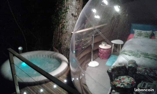 La bulle Sterenn : une échappée romantique en Bretagne à Plouec Du Trieux — vue depuis la terrasse