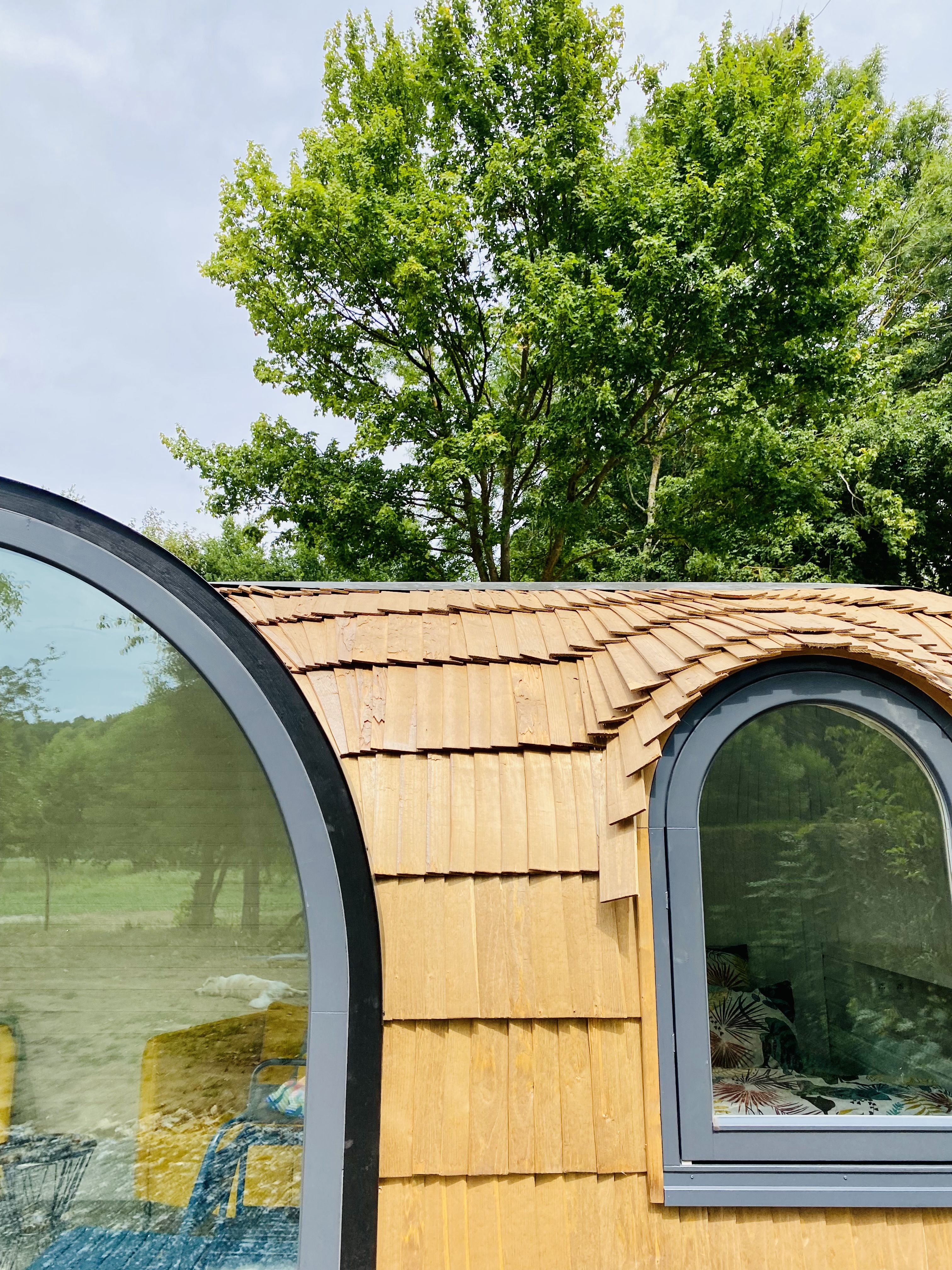 L'Heureuse : cabane avec bain nordique en Picardie à Roy-Boissy — cuisine