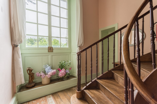 Gîte Irouleguy — Chambre à thème avec spa à Landes à Château d'Estrac — vue depuis la terrasse