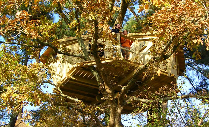 La Cabane Pradan : une expérience suspendue dans les arbres à Ploemel — espace de vie