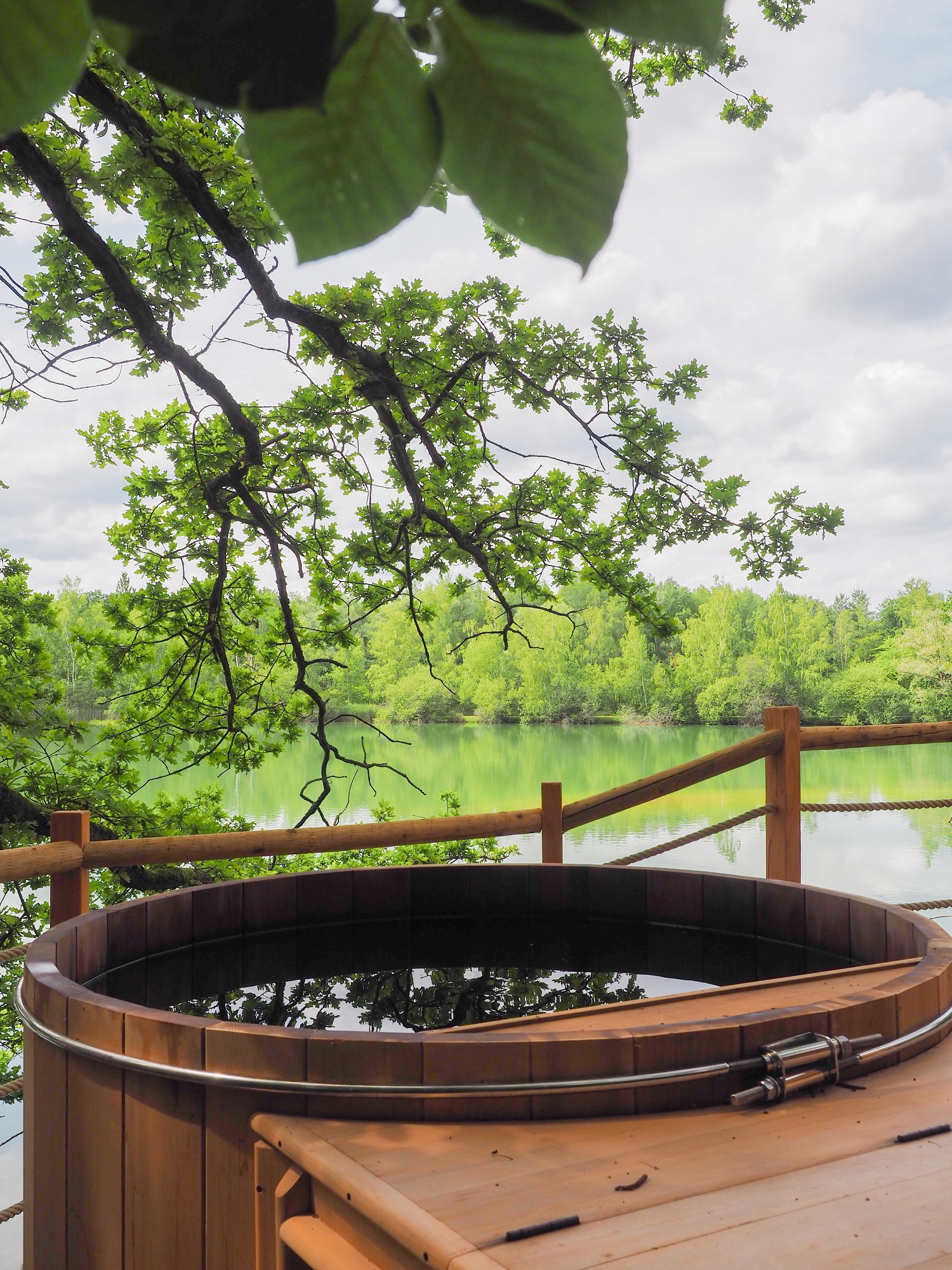 Cabane Spa Attrape Rêves : une échappée belle en Picardie à St-Léger-Aux-Bois — salle de bain