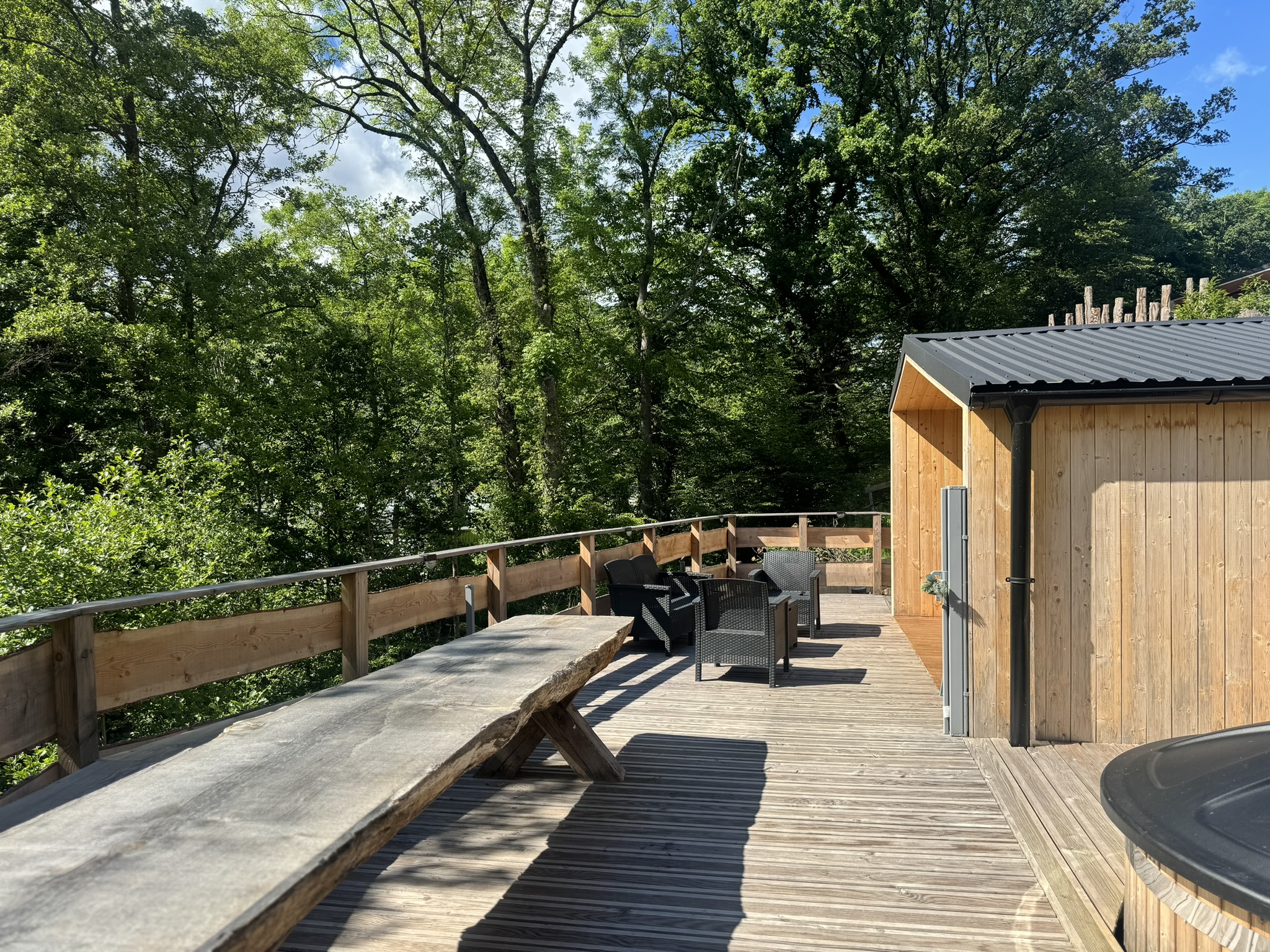 La Maison Céphée : une cabane avec bain nordique en Alsace à Orbey — chambre
