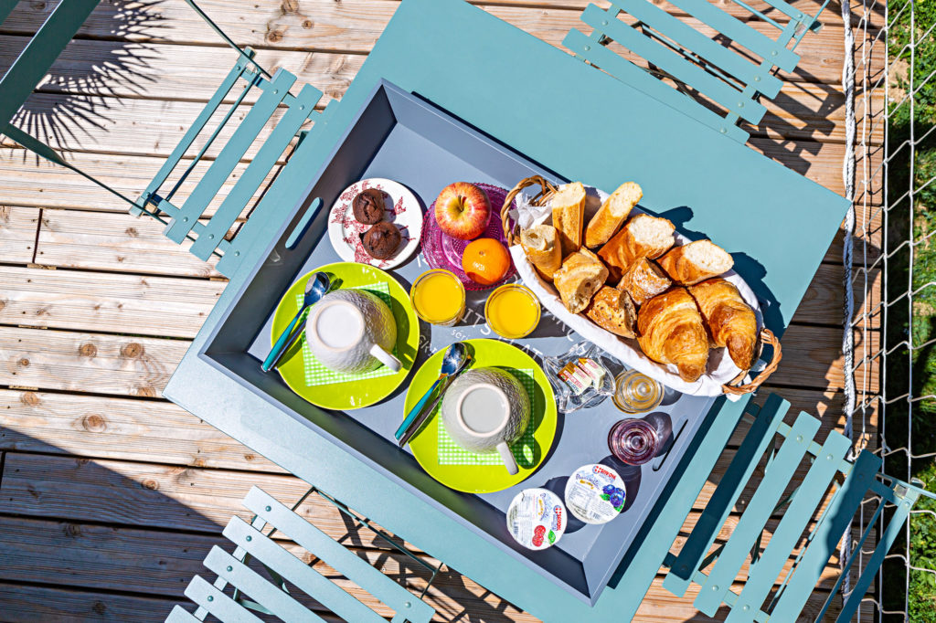 Bulle transparente et son spa