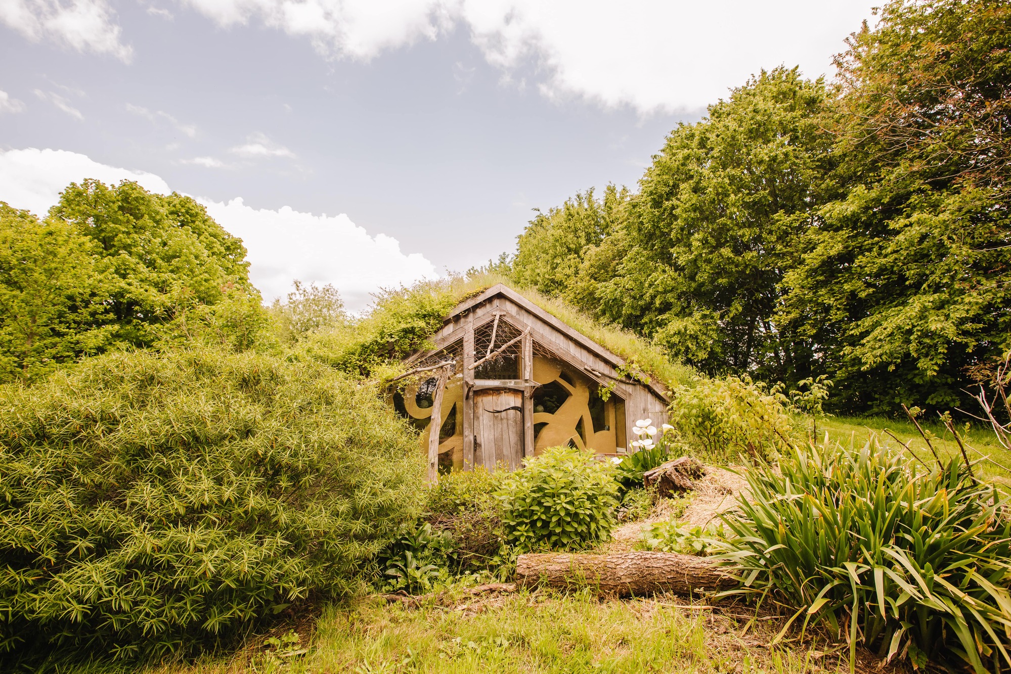 Ecolodge sous les Pommiers : une cabane végétalisée en Bretagne — Cabane à Saint-M'hervé