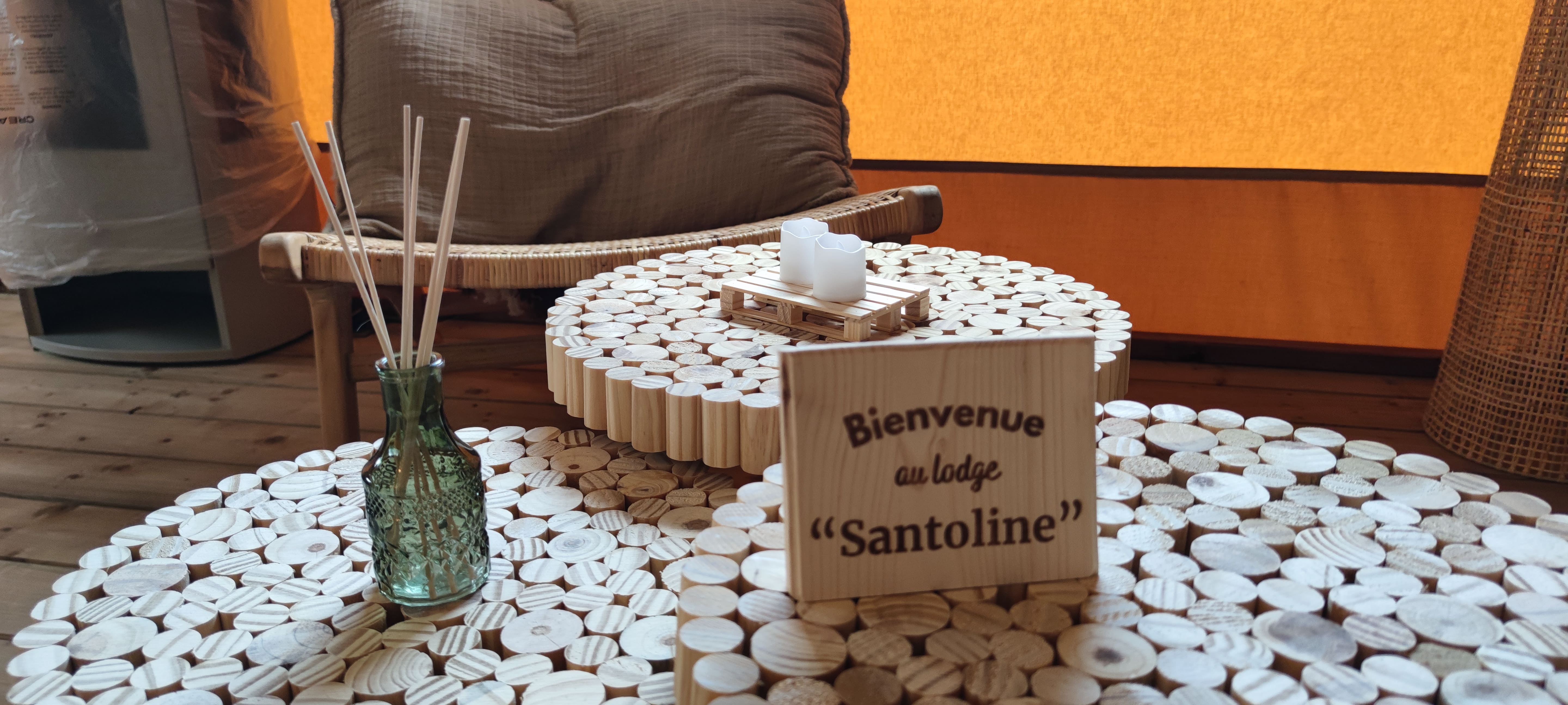 Santoline — Lodge safari avec spa privatif à Vienne à Vienne — vue depuis la terrasse
