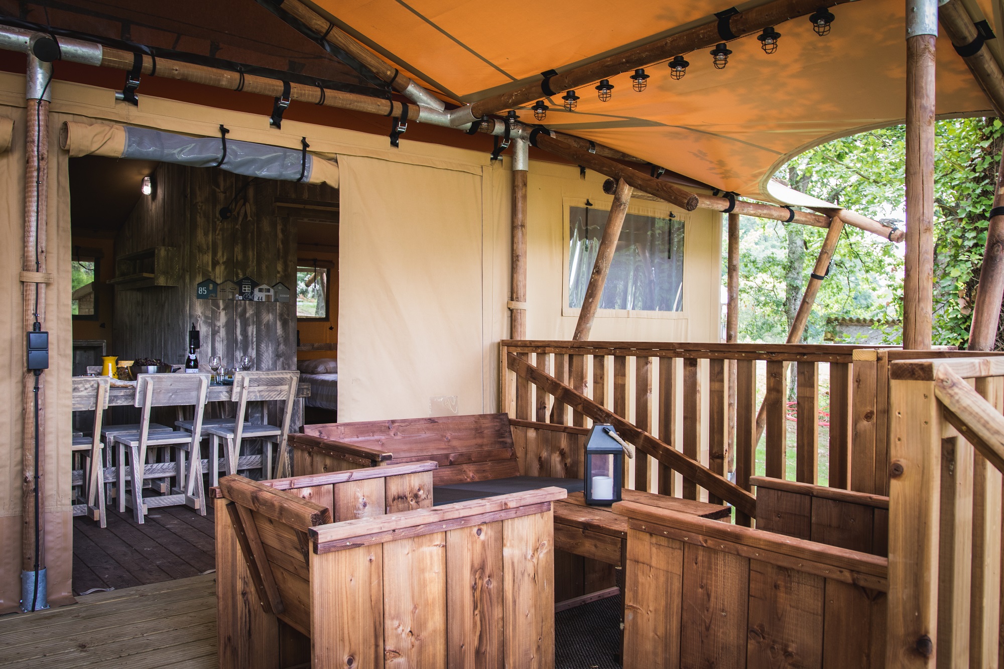 Photo 3/9 — Lodge safari « Glamping Dreamlodge — Lodge safari avec spa à Gers » à Gers Occitanie