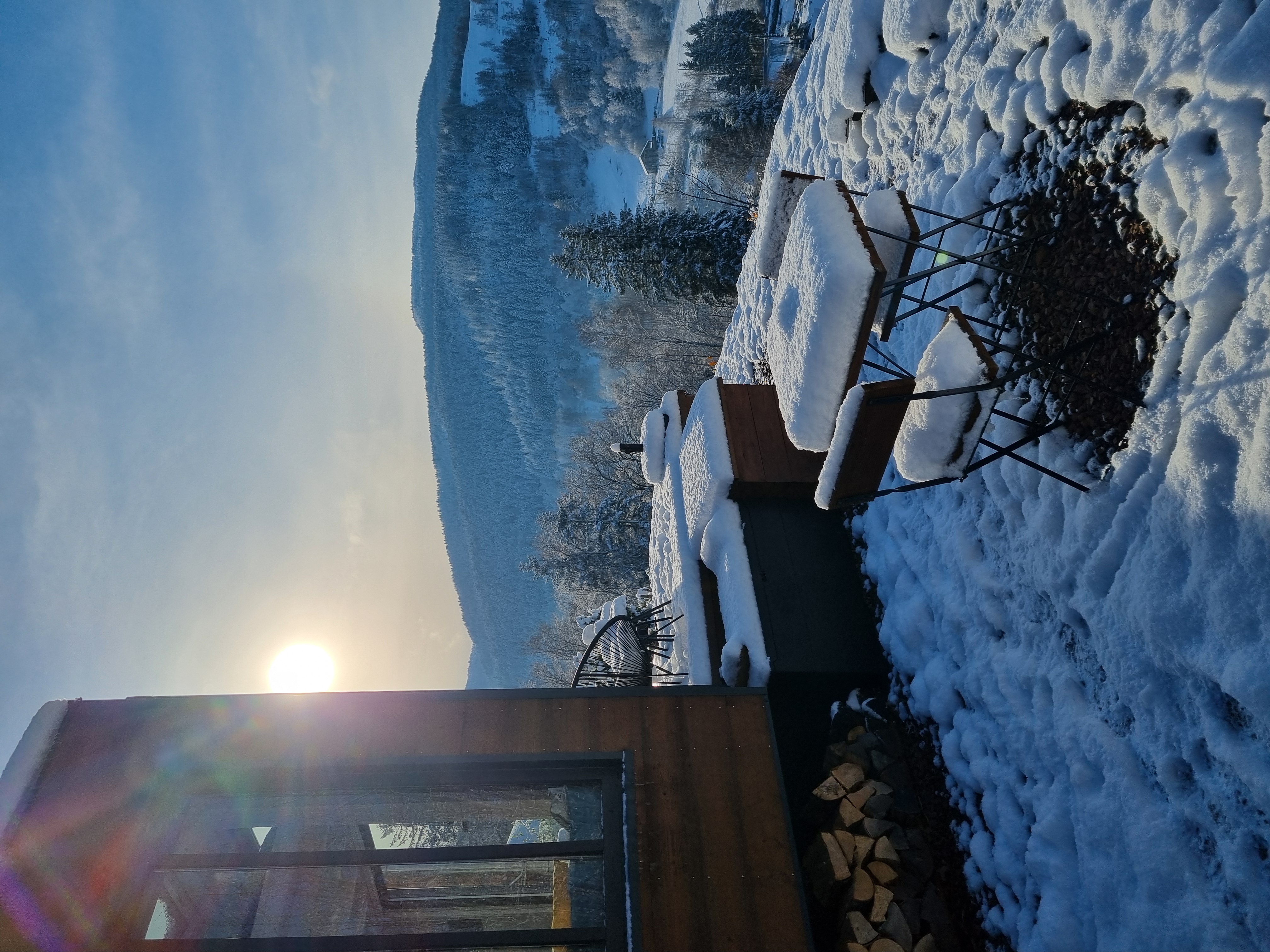 La Chrysalide — Tiny House avec vue panoramique à Vosges à Sapois — vue depuis la terrasse