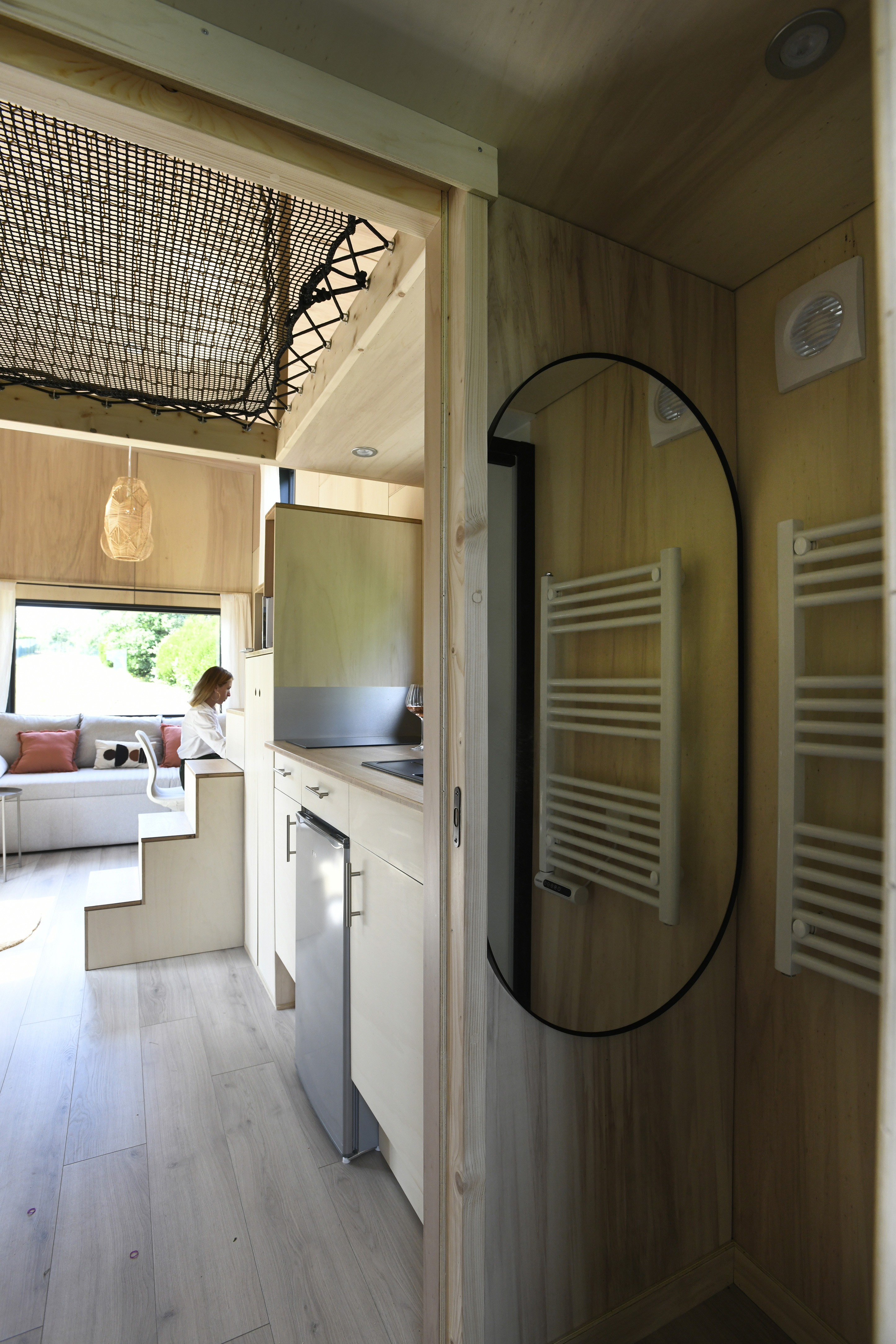 Évasion dans la tiny house de la Blandinière, un havre de paix à Vertou — vue depuis la terrasse