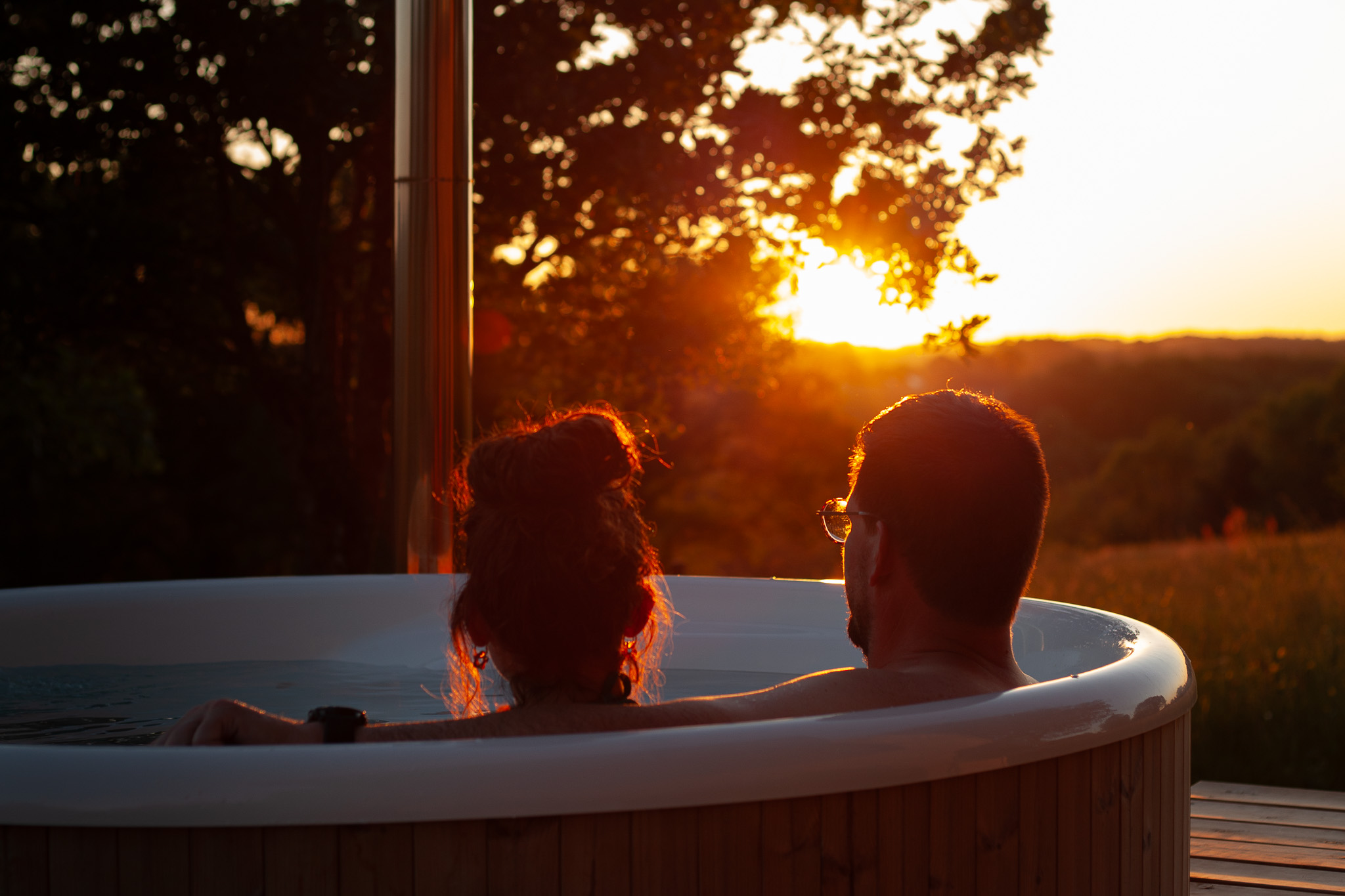 Lodge cosy & spa — Tiny House avec bain nordique en Dordogne à Pépiite Périgord Vert — vue intérieure