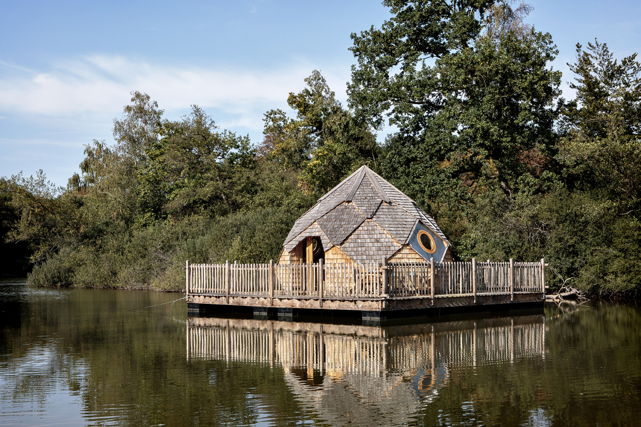 Cabane Emeraude : une évasion flottante en Franche-Comté à Joncherey — vue intérieure