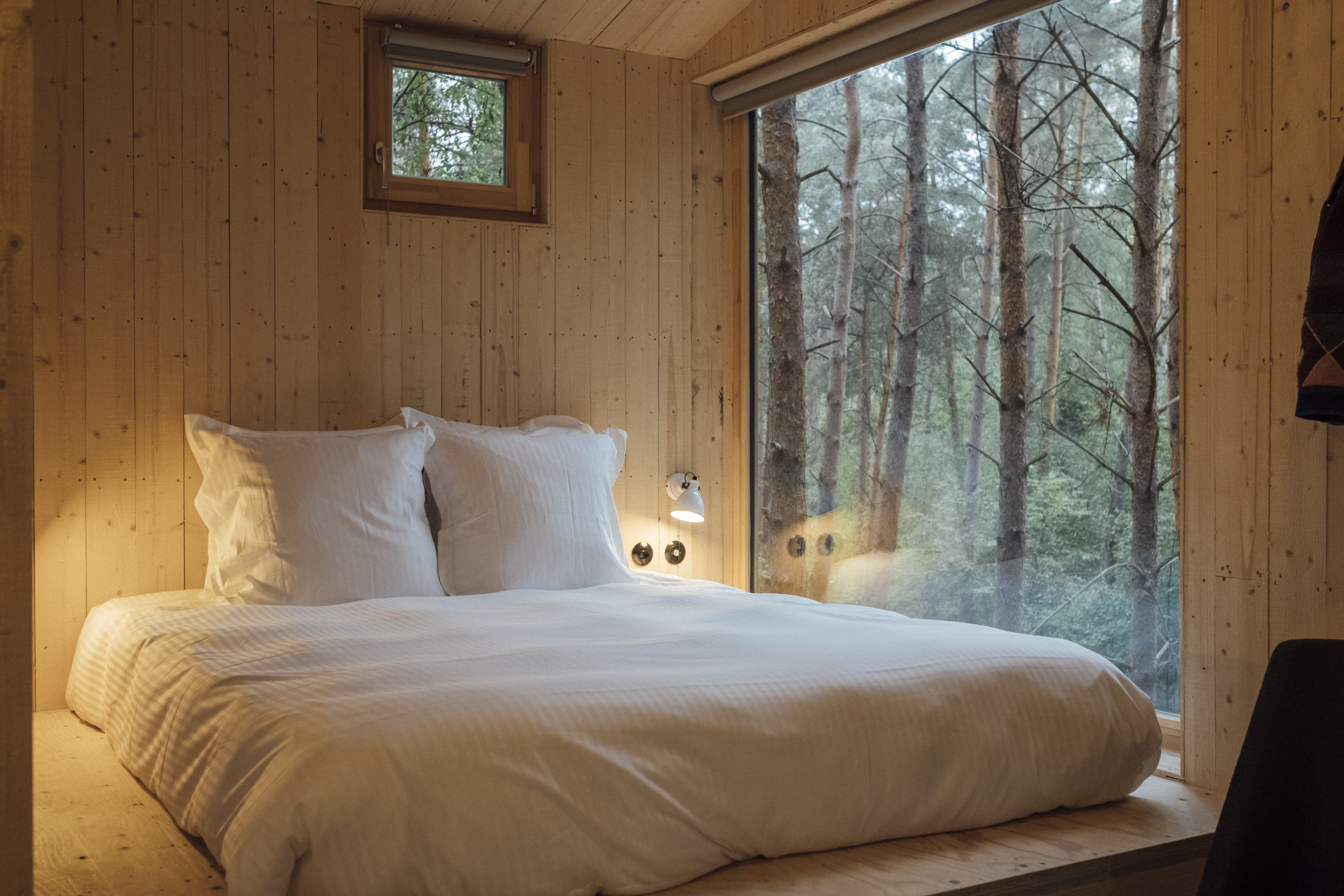 Évasion en cabane duo avec bain nordique en Haute-Normandie à La Couture-Boussey — espace de vie