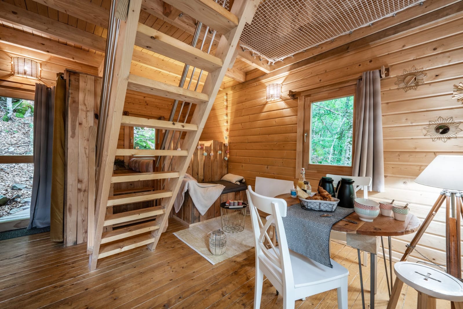 Cabane des Sylphes & Spa — Cabane sur pilotis avec spa à Saint-Léger (Hautes-Alpes) à Saint-Léger-les-Mélèzes — salle de bain