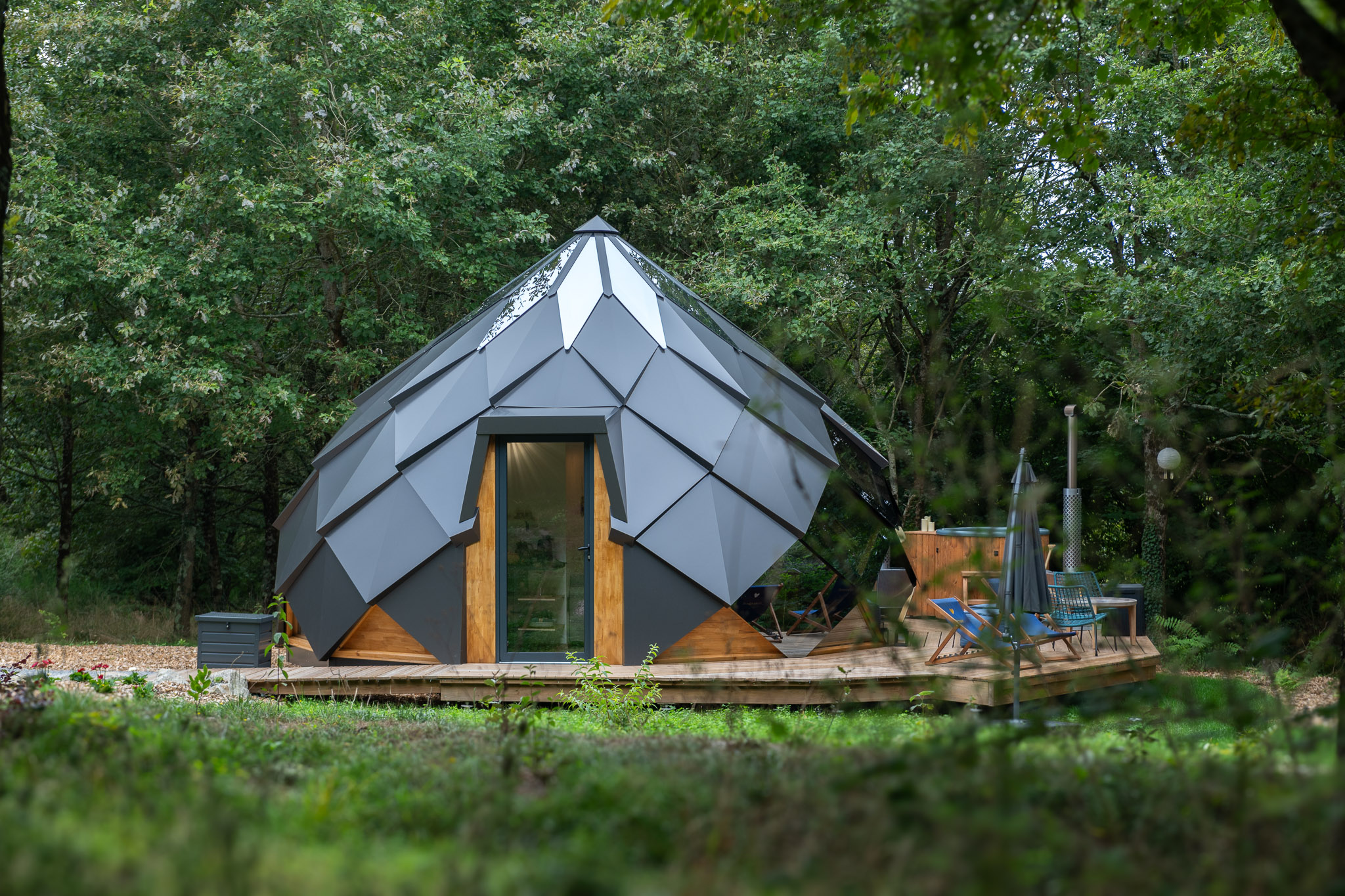 Le zome : Nuit sous les étoiles & spa privatif