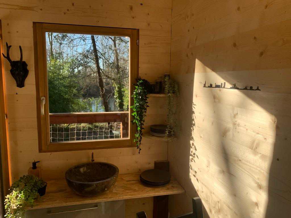 La cabane des bords d'Ariège — Cabane dans les arbres avec vue panoramique à Haute-Garonne à Toulouse — espace de vie