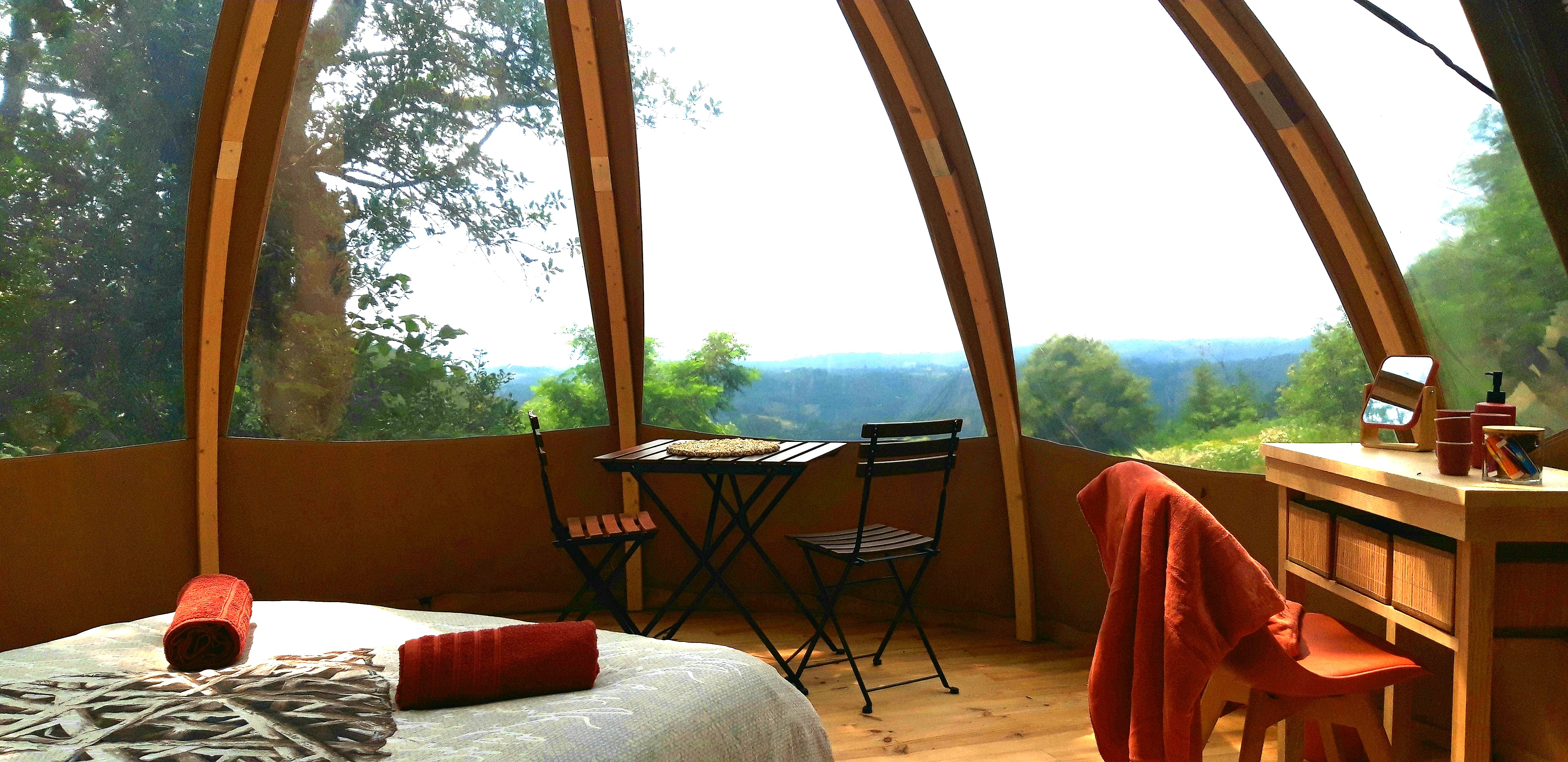 Le Mobil' Dôme — Dôme avec vue panoramique à Marie (Tarn) à Albi — détail architectural