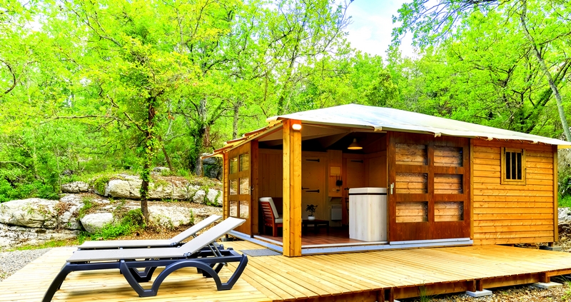 La Clairière : un écolodge enchanteur en Rhône-Alpes — Lodge à Balazuc