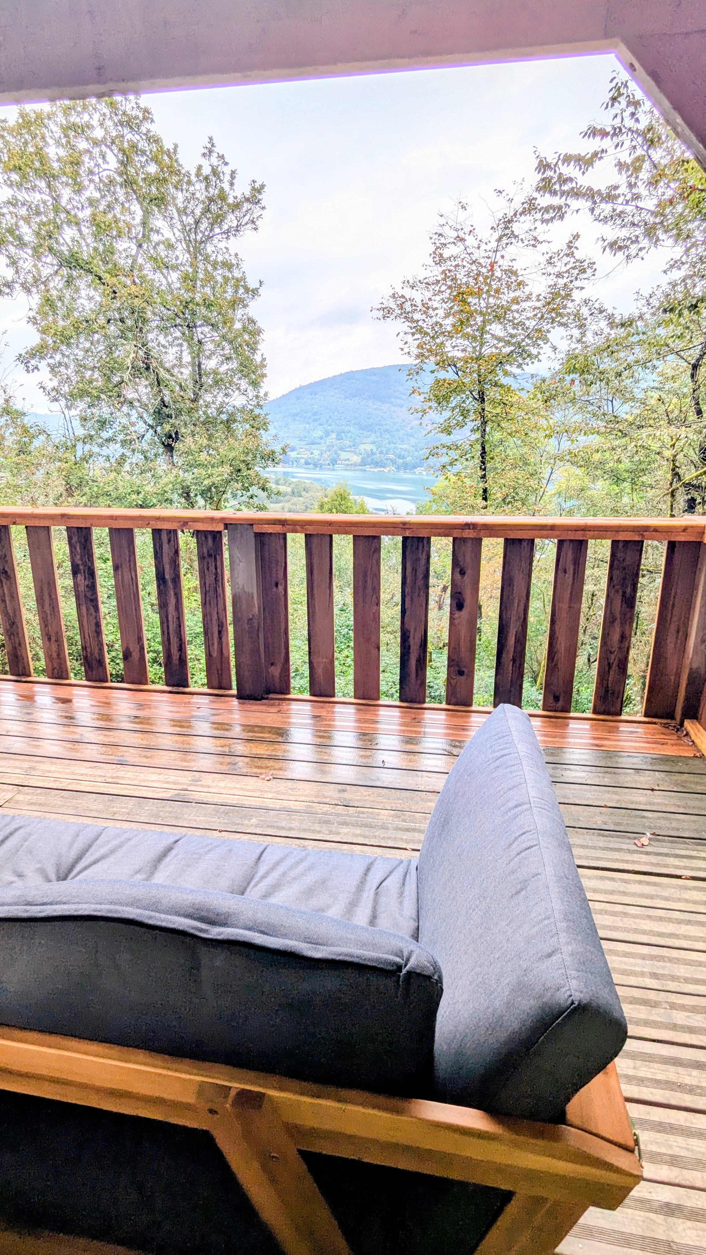 Lodge des Taillets : une cabane sur pilotis au cœur des Alpes à Serrières-Sur-Ain — vue intérieure