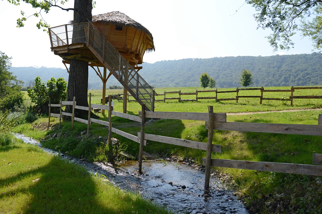 La Cabane du Domaine de Suzel — Cabane dans les arbres avec spa en Isère