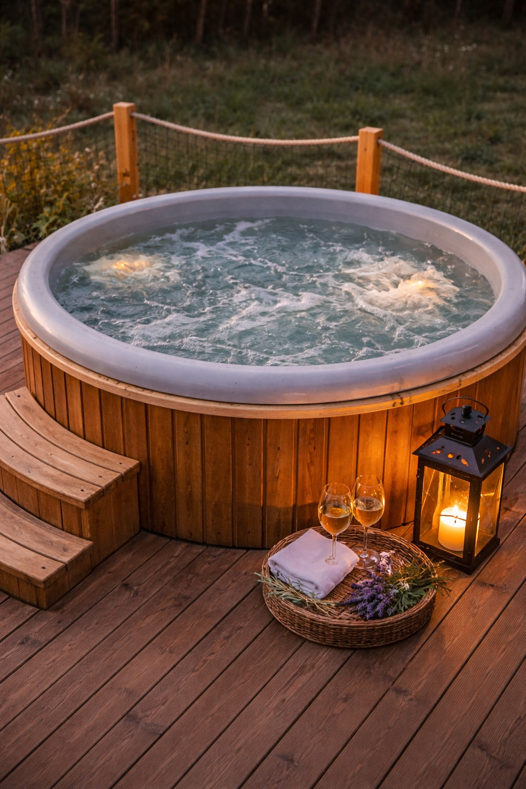 Yourte Méloa — Séjour insolite avec jacuzzi à Var à Draguignan — salle de bain