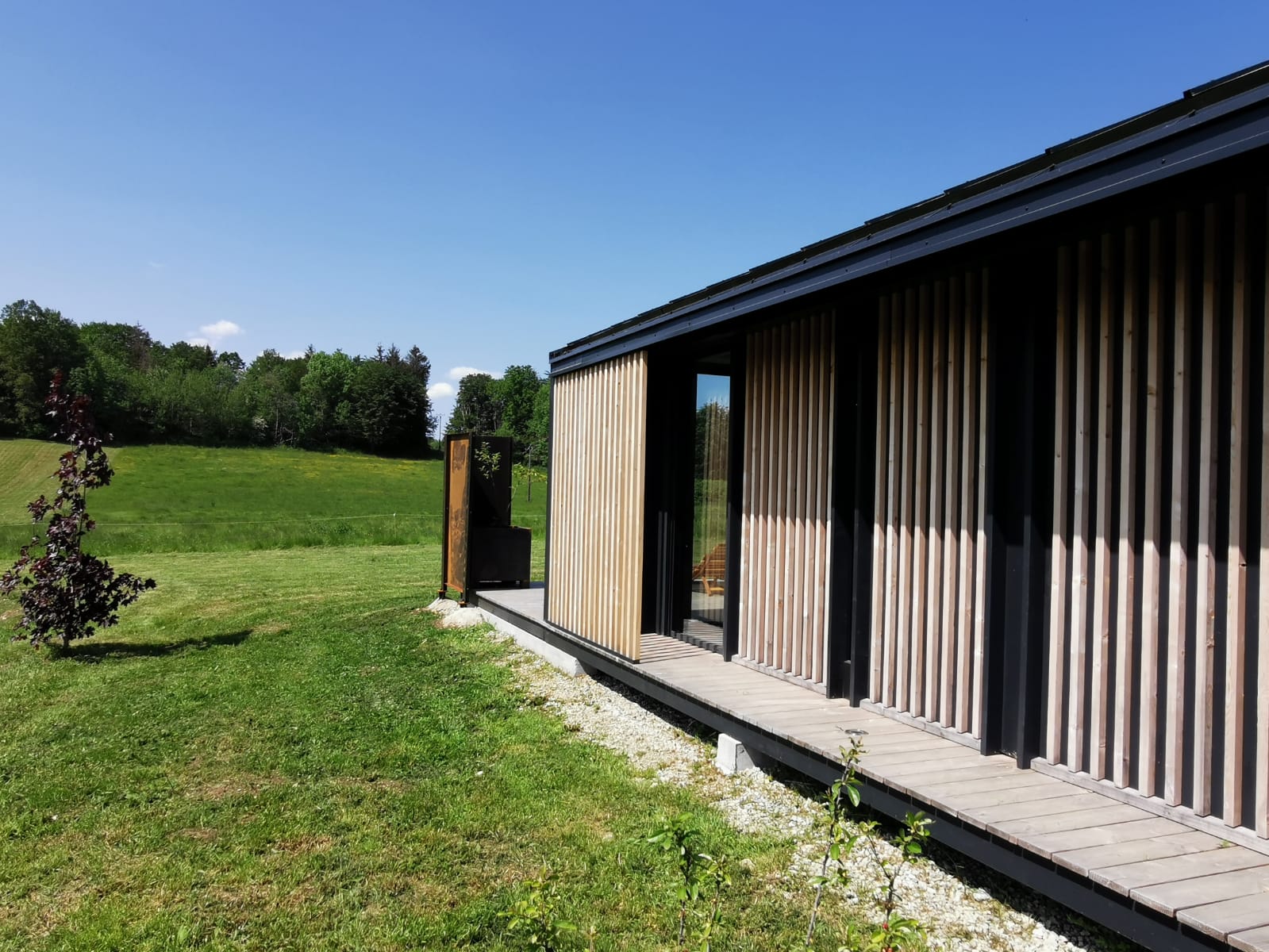Les Logettes de Caroline — Ecolodge avec Bain Nordique à Jura à Foncine-le-Haut — chambre