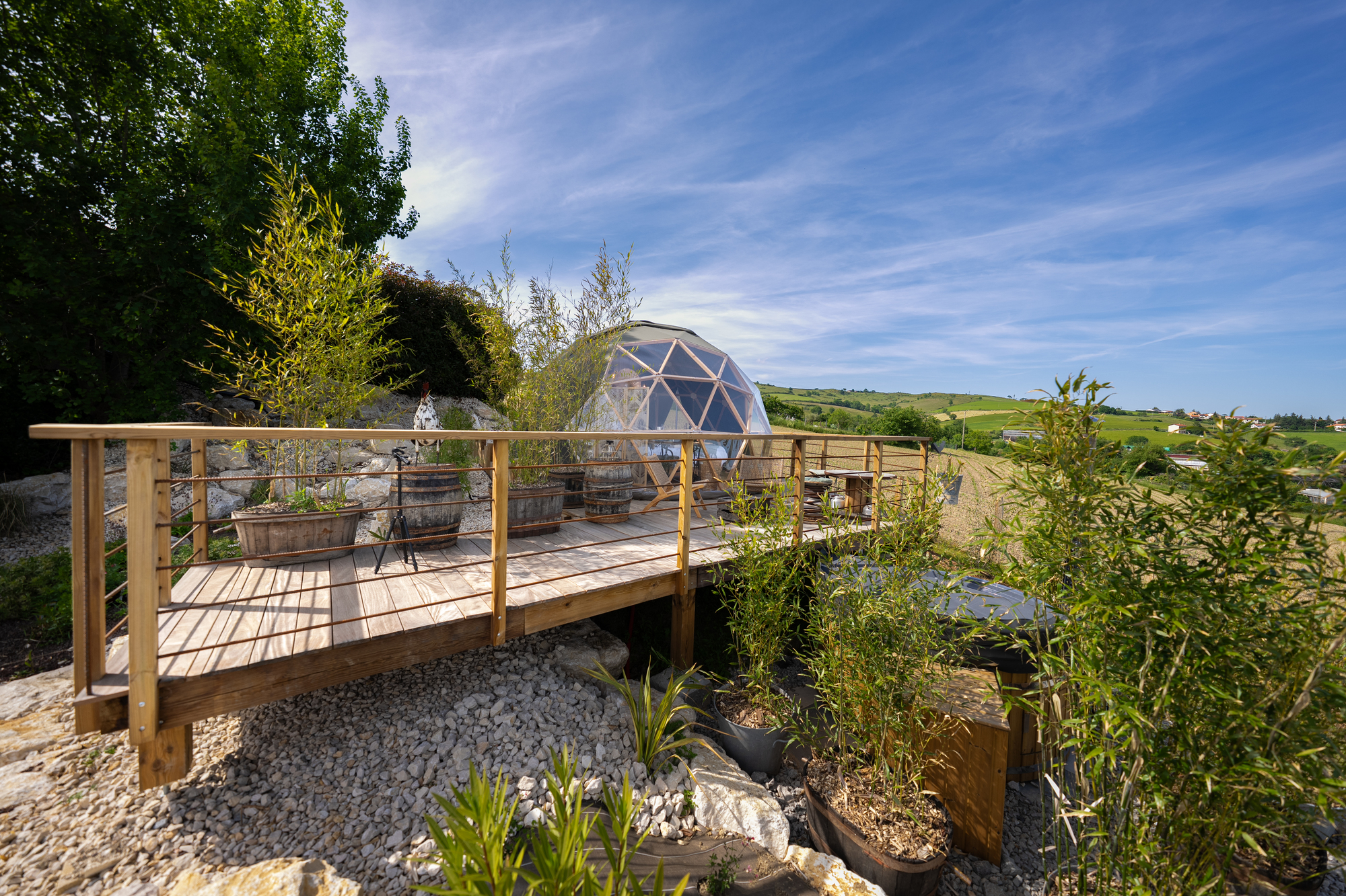 La bulle du coq & Spa — Nuit étoilée en Loire à Saint-Étienne — salle de bain