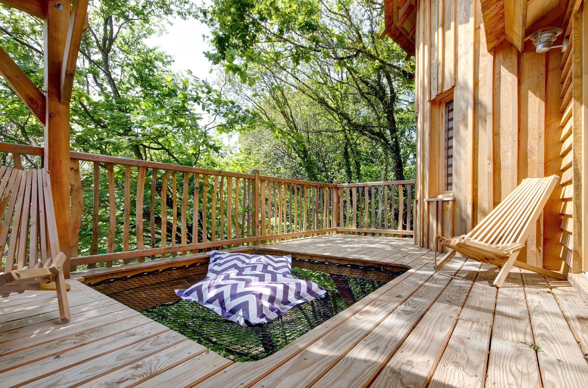 La Cabane Spa Lodge 3 — Cabane sur pilotis avec spa à Morbihan à Vannes — vue intérieure