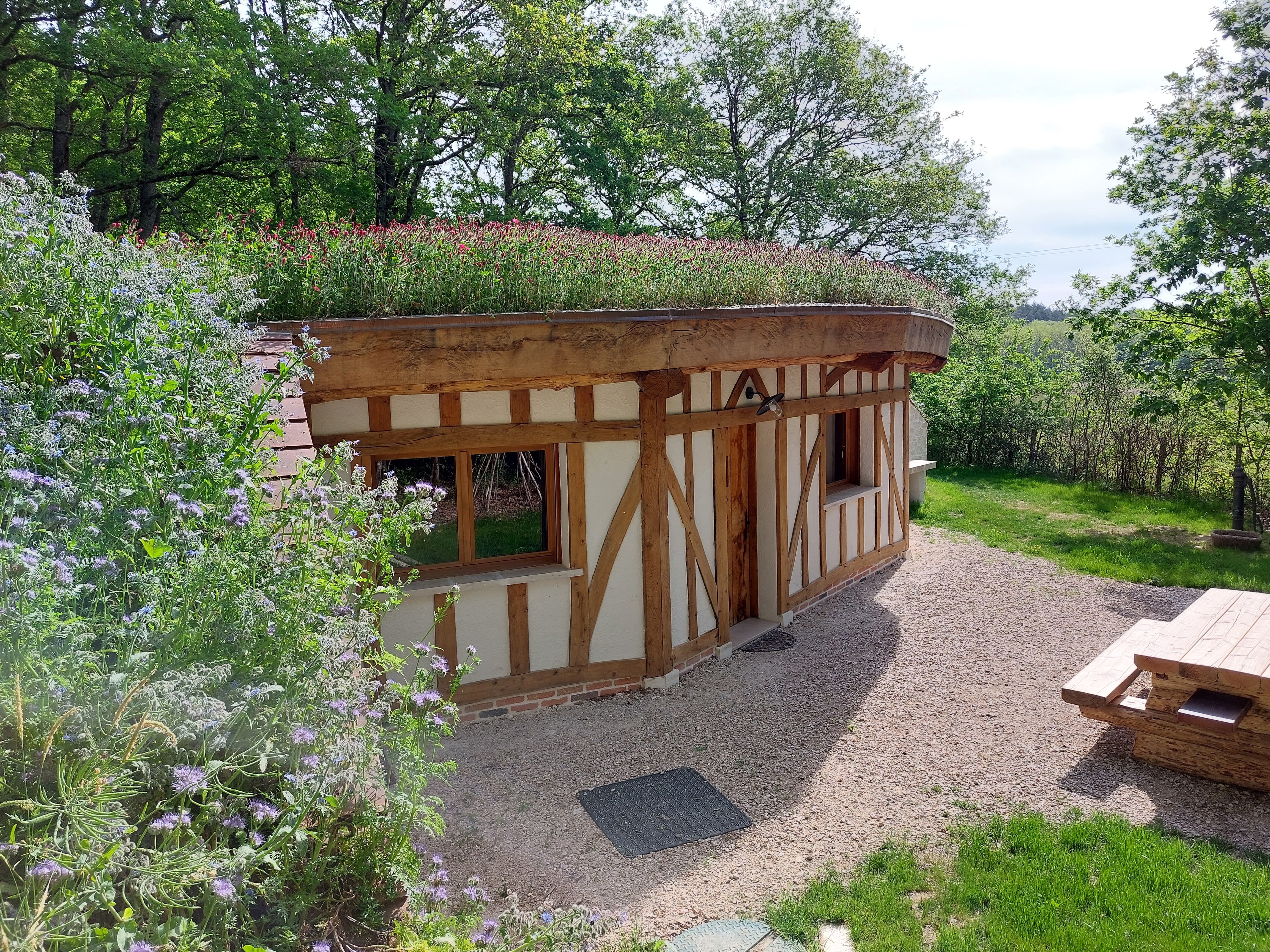 Cul de Loup — Cabane végétalisée avec spa à Chambord (Loir-et-Cher) à Chambord — chambre