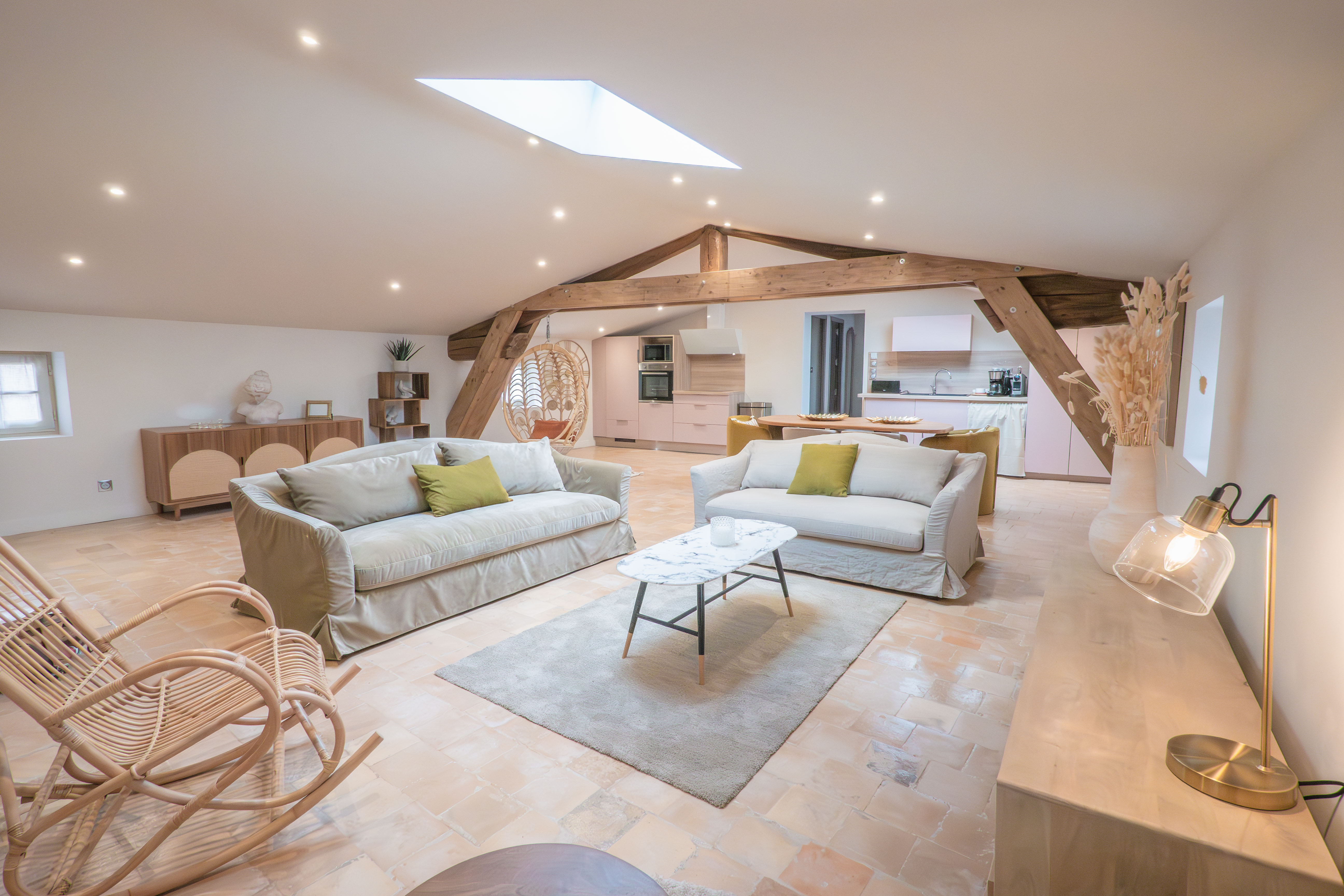 Le 1789 : un gîte d'exception en Languedoc-Roussillon à Pezenas — vue depuis la terrasse