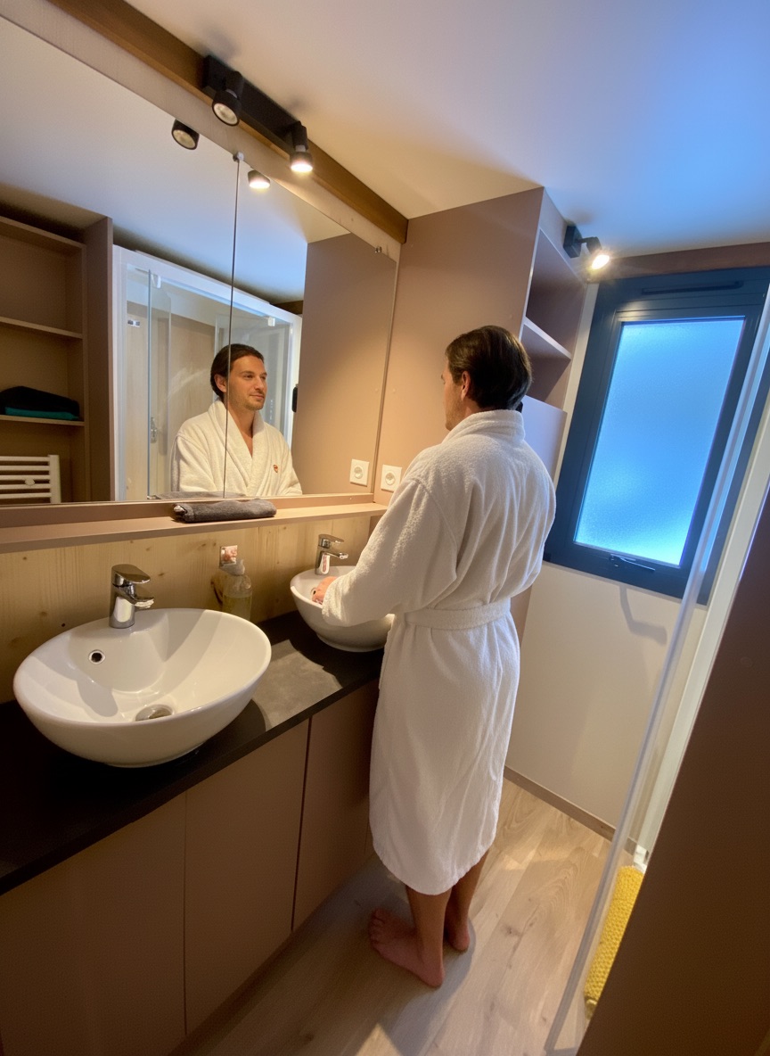 Un chalet nature avec spa privatif pour une évasion sensorielle à Anould — cuisine