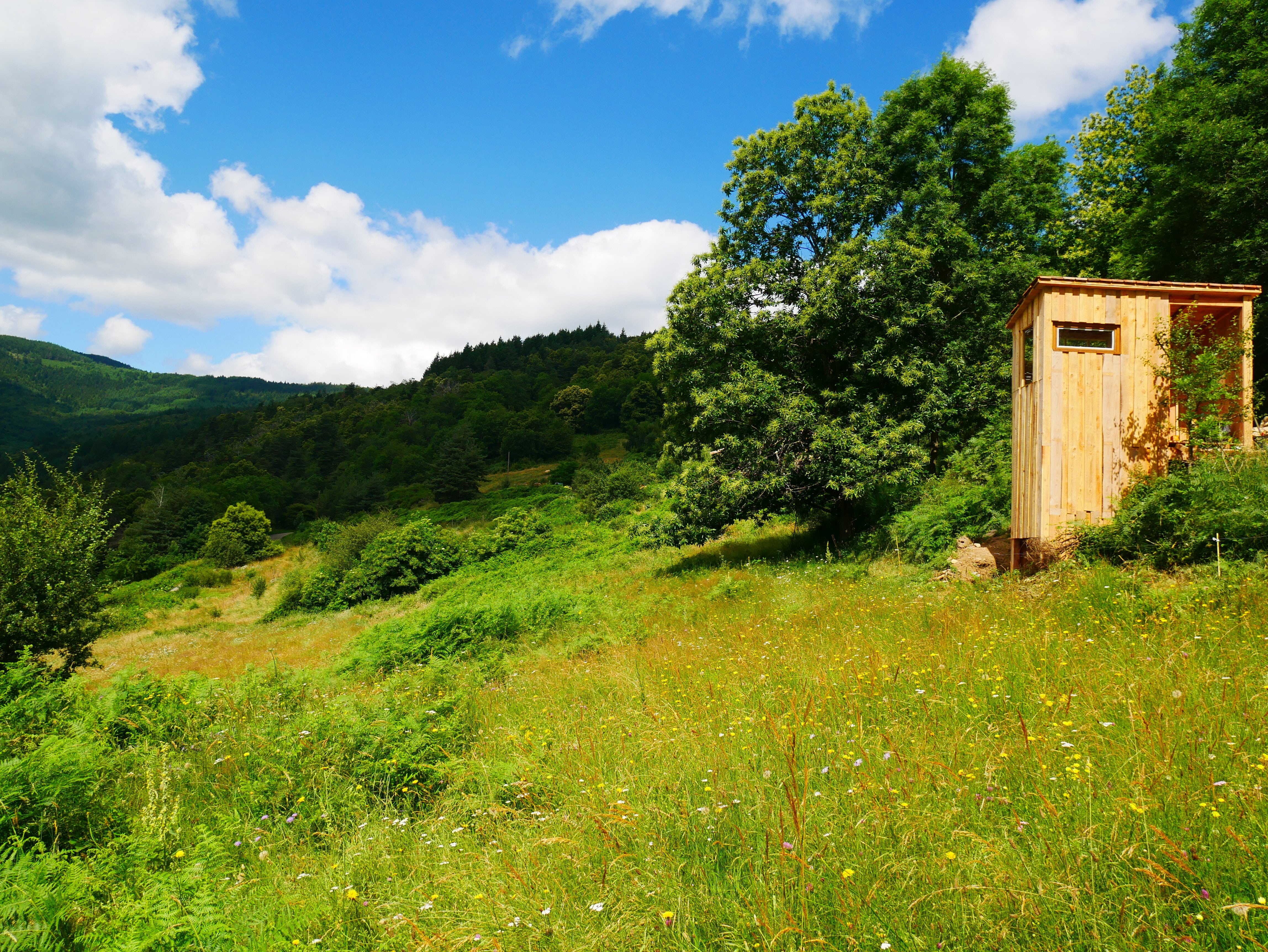 Tiny house moderne en pleine nature pour se ressourcer à St-Symphorien-De-Mahun — espace de vie