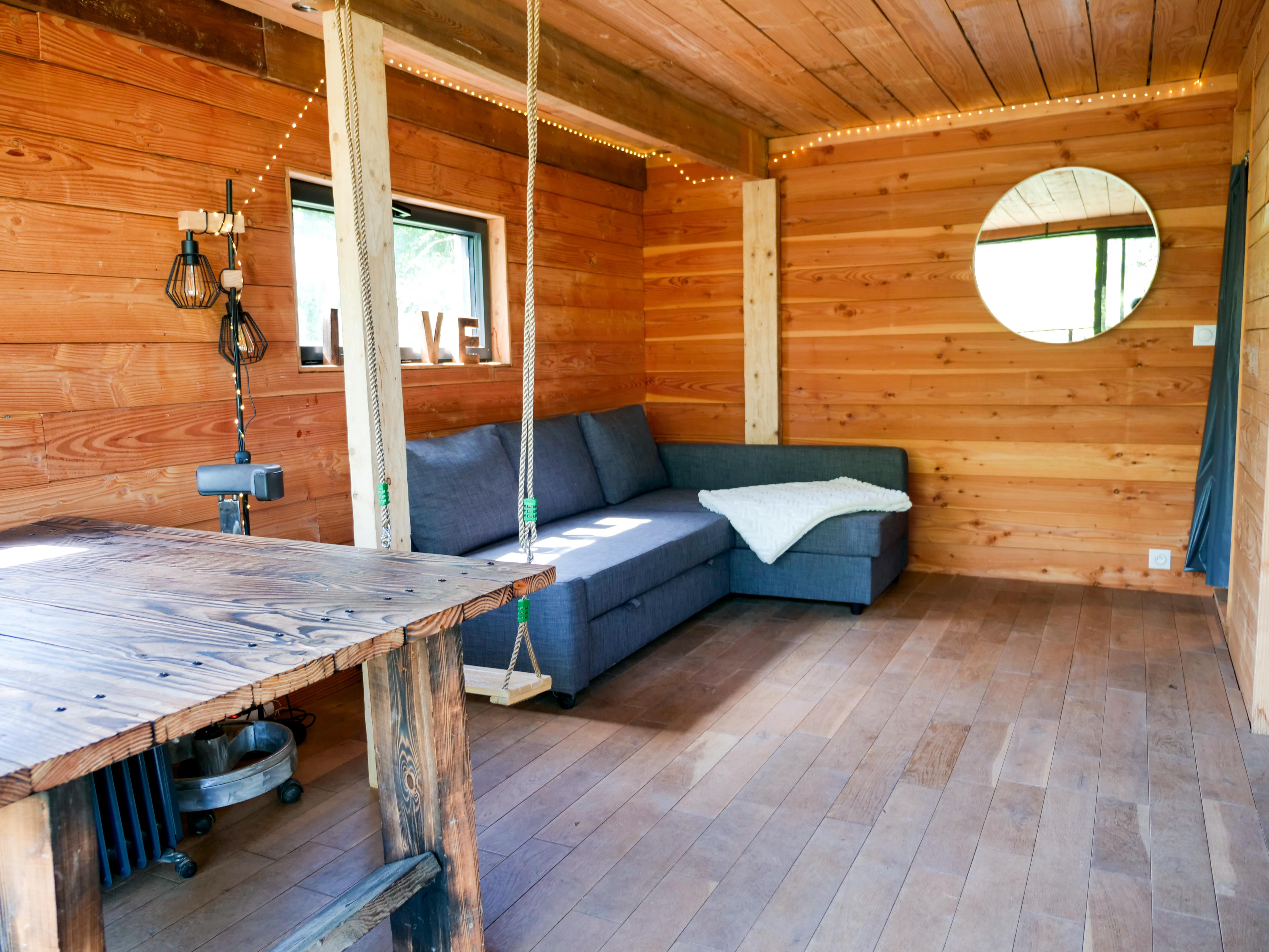 Photo 4/9 — Cabane « Une cabane perchée au bord d'un lac privé en Aquitaine » à Sadirac Gironde