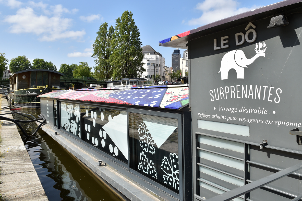 Amours : Le D'Ô, un bateau insolite en Loire-Atlantique à Nantes — vue depuis la terrasse