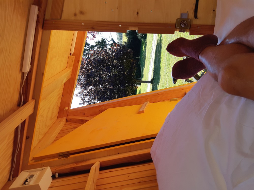 Caban-Rando de Locouarn — Cabane avec spa à Locouarn (Finistère) à Clohars-Carnoët — chambre
