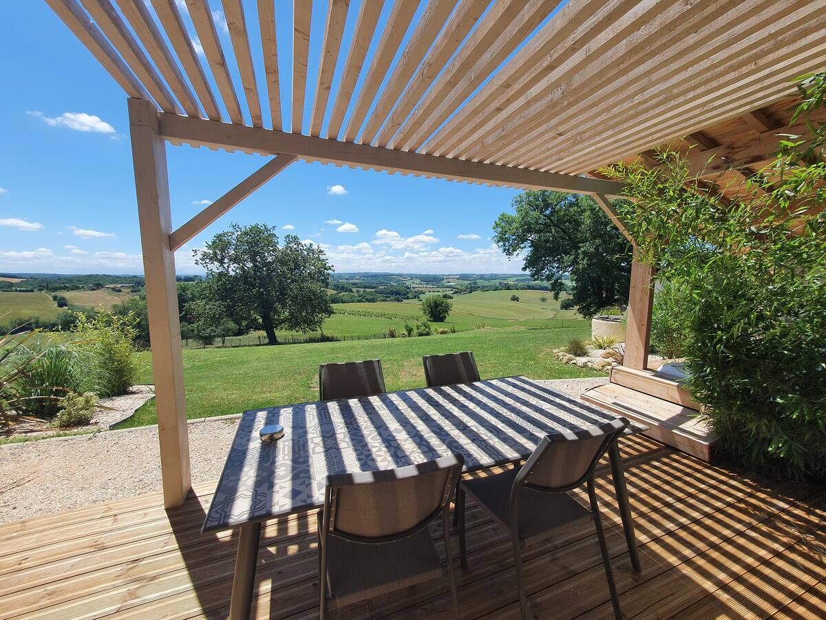 Petit Cottage du Hameau de Pallanne : un écolodge enchanteur à Pallanne — salle de bain