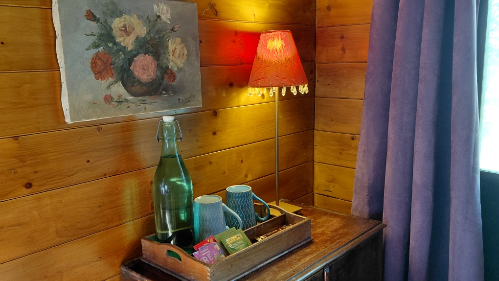 Roulotte Manolo — Escapade romantique avec spa à Saint-Malo à Saint-Malo — salle de bain