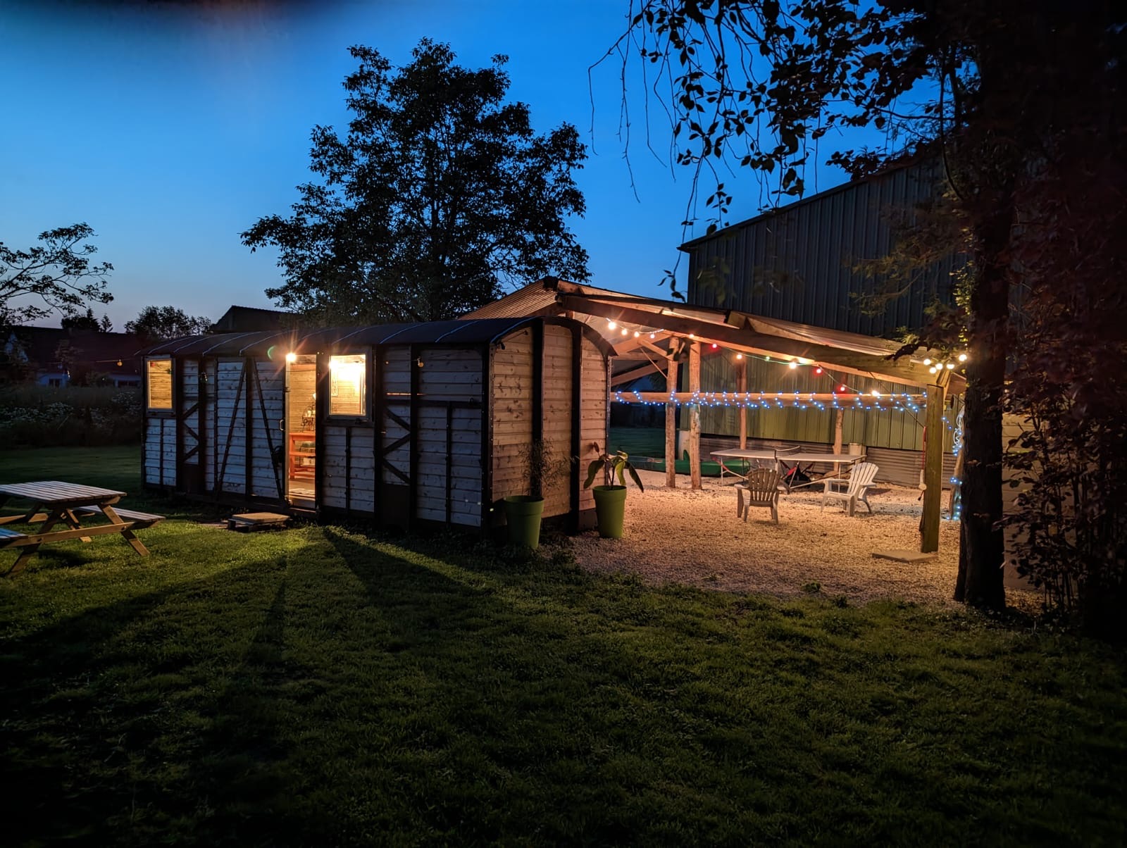 Évasion en roulotte : un voyage sensoriel en Haute-Normandie à Vexin Sur Epte — salle de bain