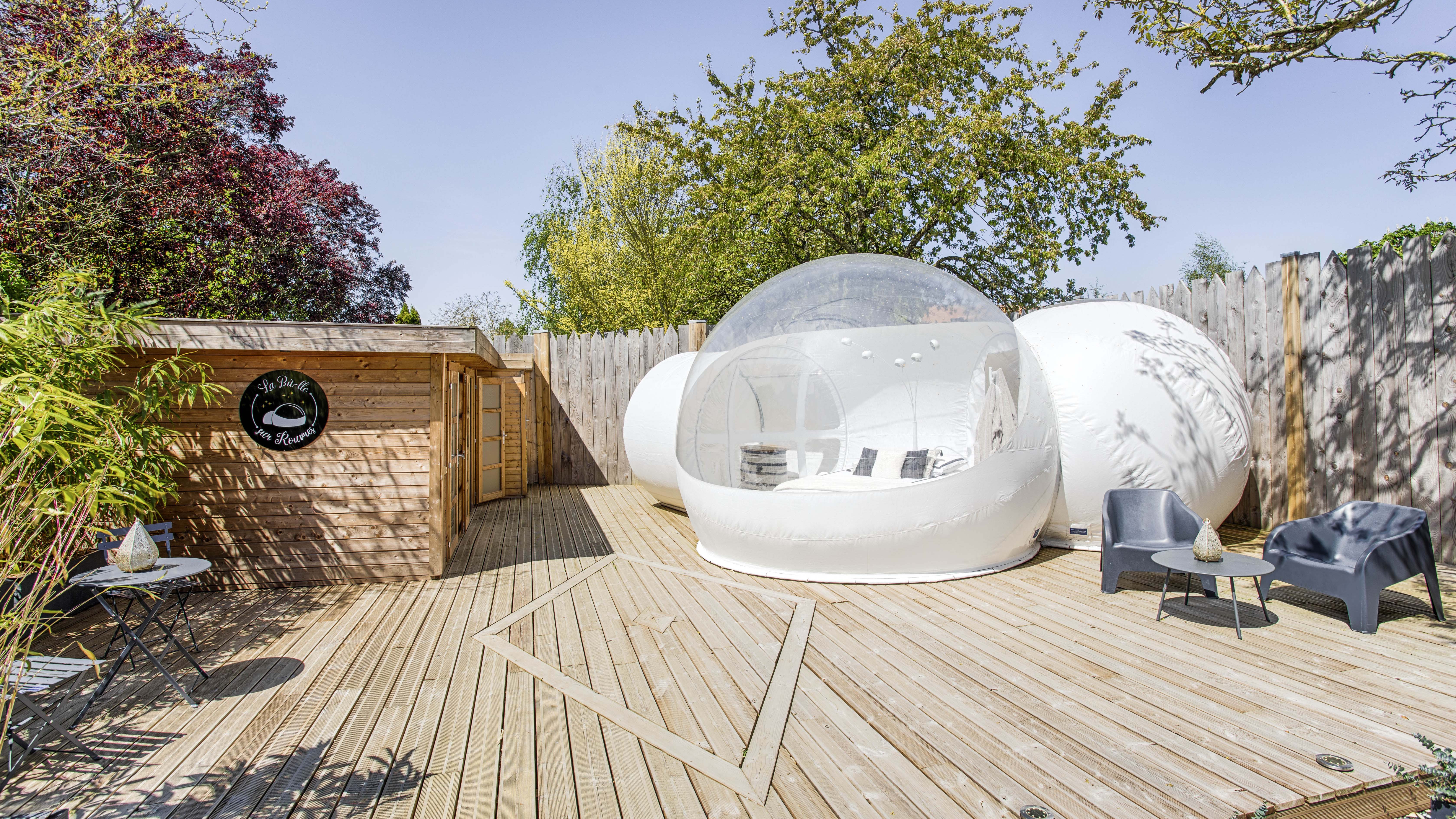 La Bulle sur Rouvres : une évasion sensorielle en Normandie à Le Bû-Sur-Rouvres — vue intérieure