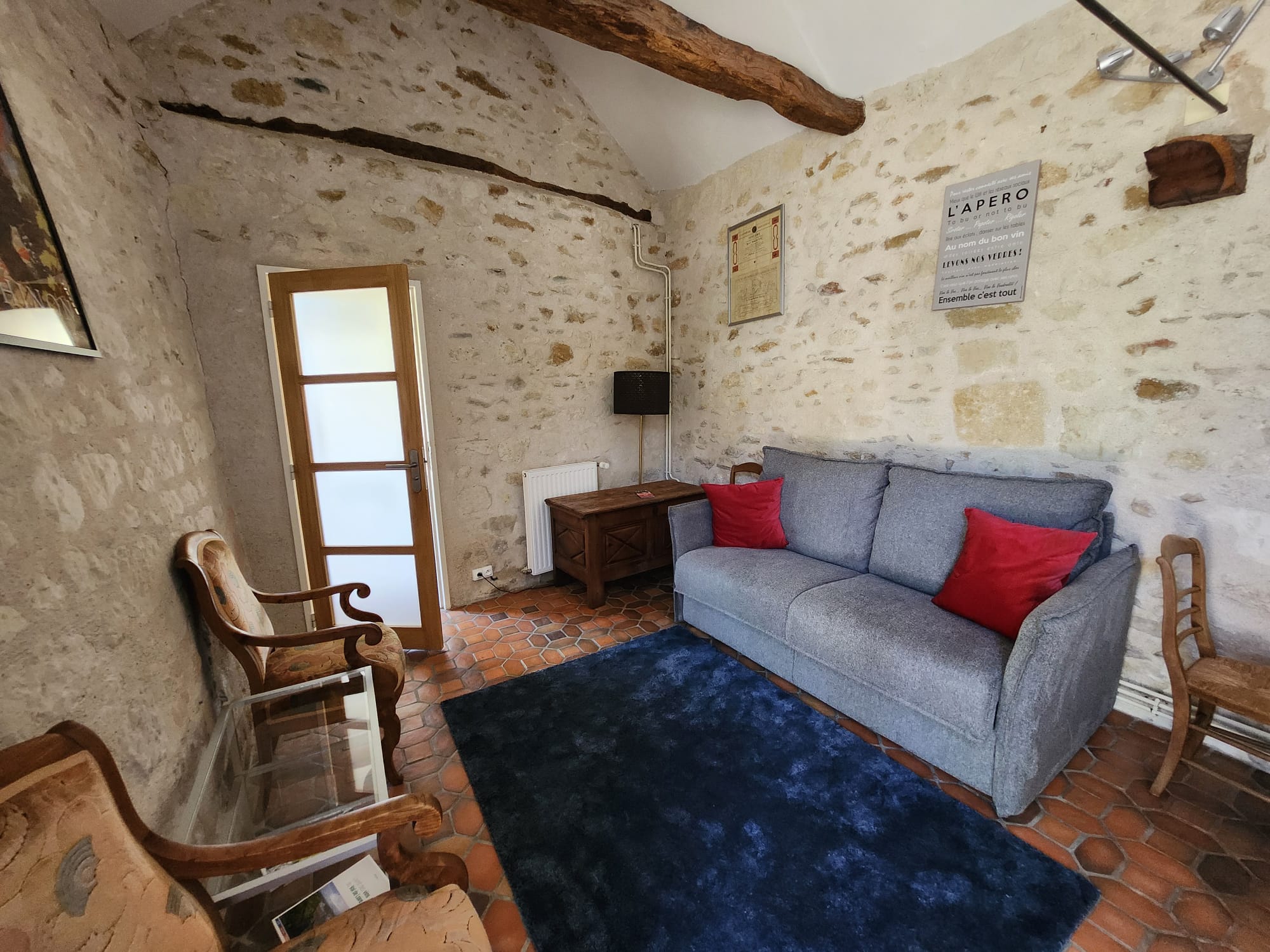 Maisonnette des Vignerons — Maison insolite avec spa à Saint-Louans (Indre-et-Loire) à Chinon — détail architectural