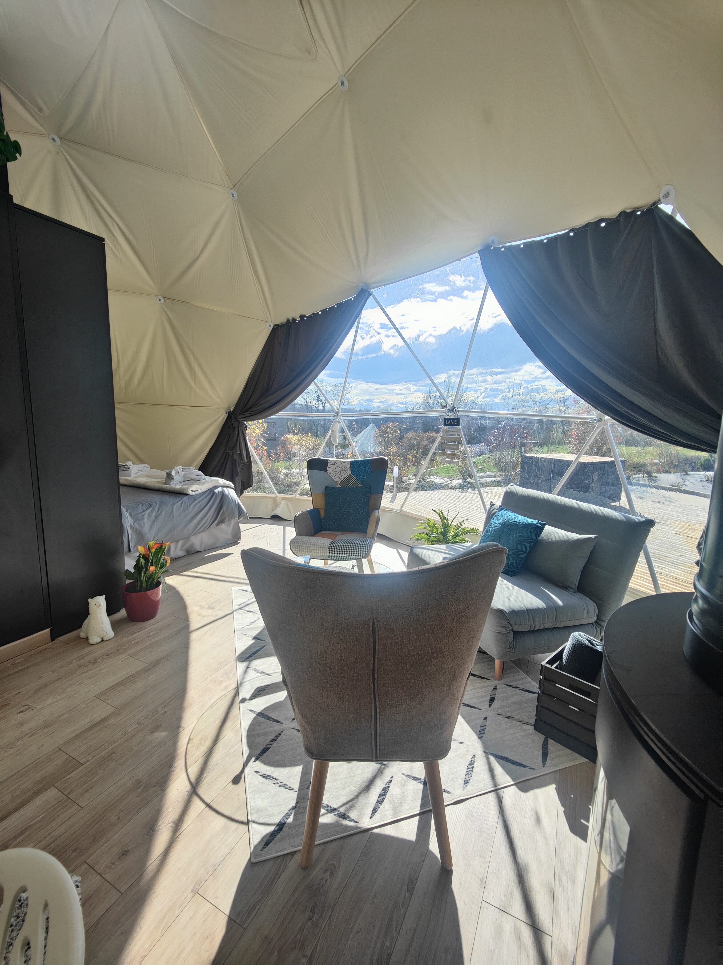 Dôme Alpag'House — Dôme avec spa à Lot-et-Garonne à Agen — espace de vie