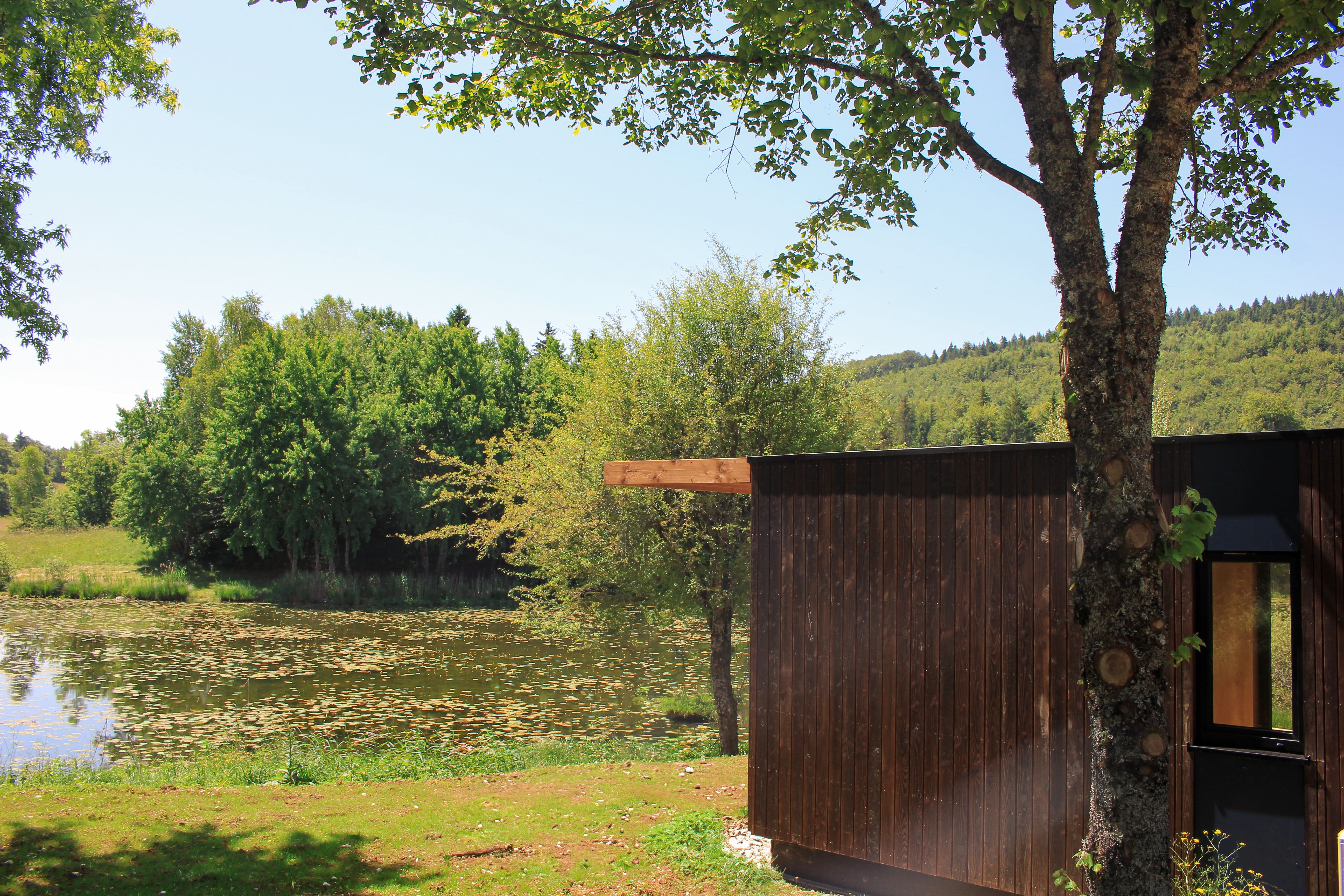 Lodge Duo sur terre avec vue panoramique et spa privatif à Plateau D'hauteville — vue intérieure